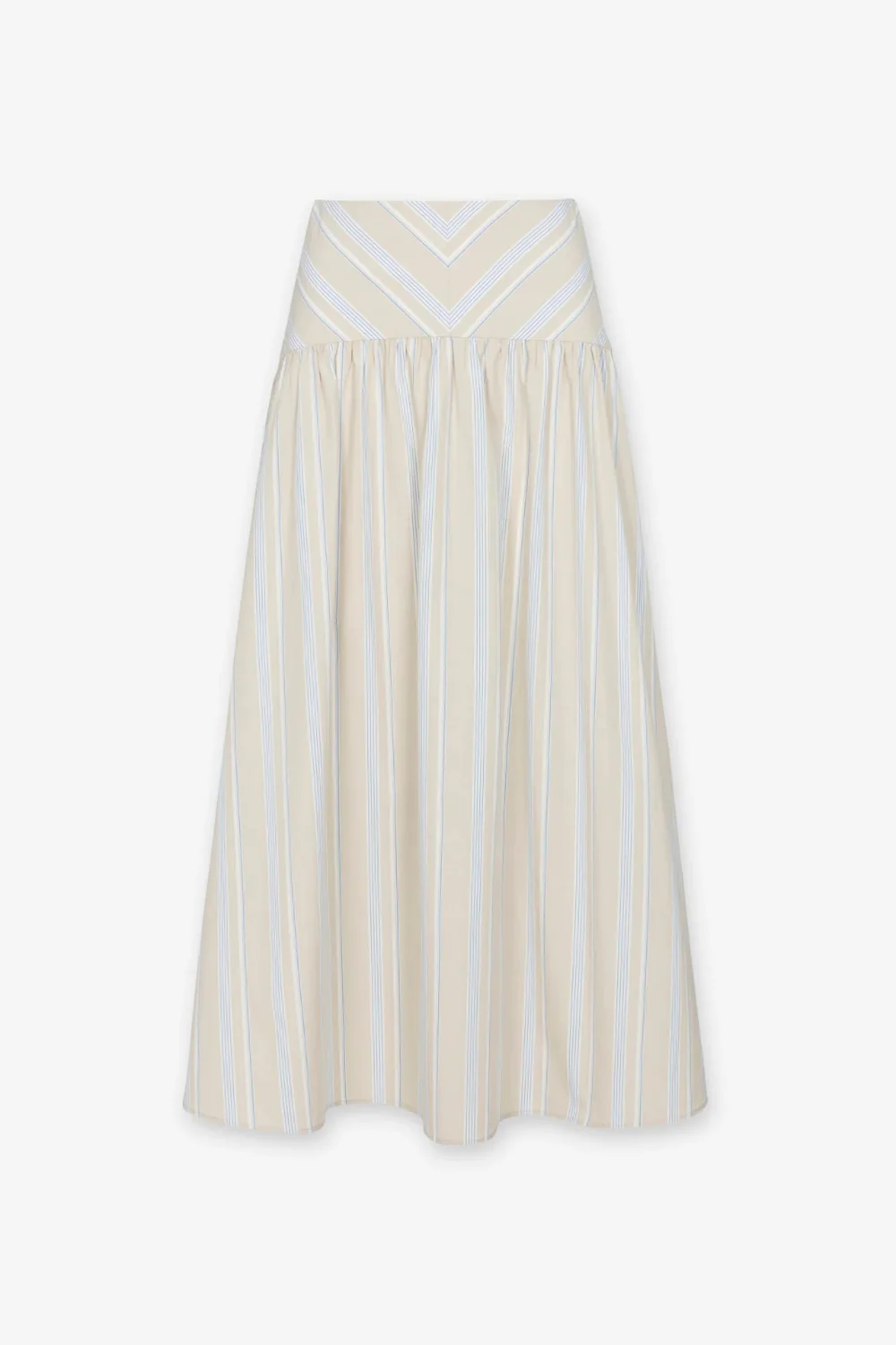 Adaline Skirt Beige Stripe