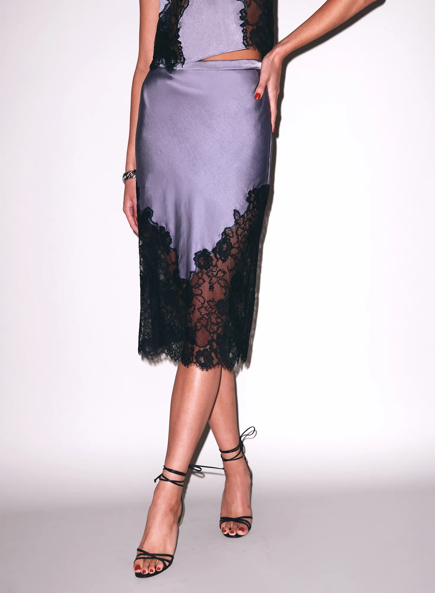 Juliet Lace Silk Skirt - Image 3