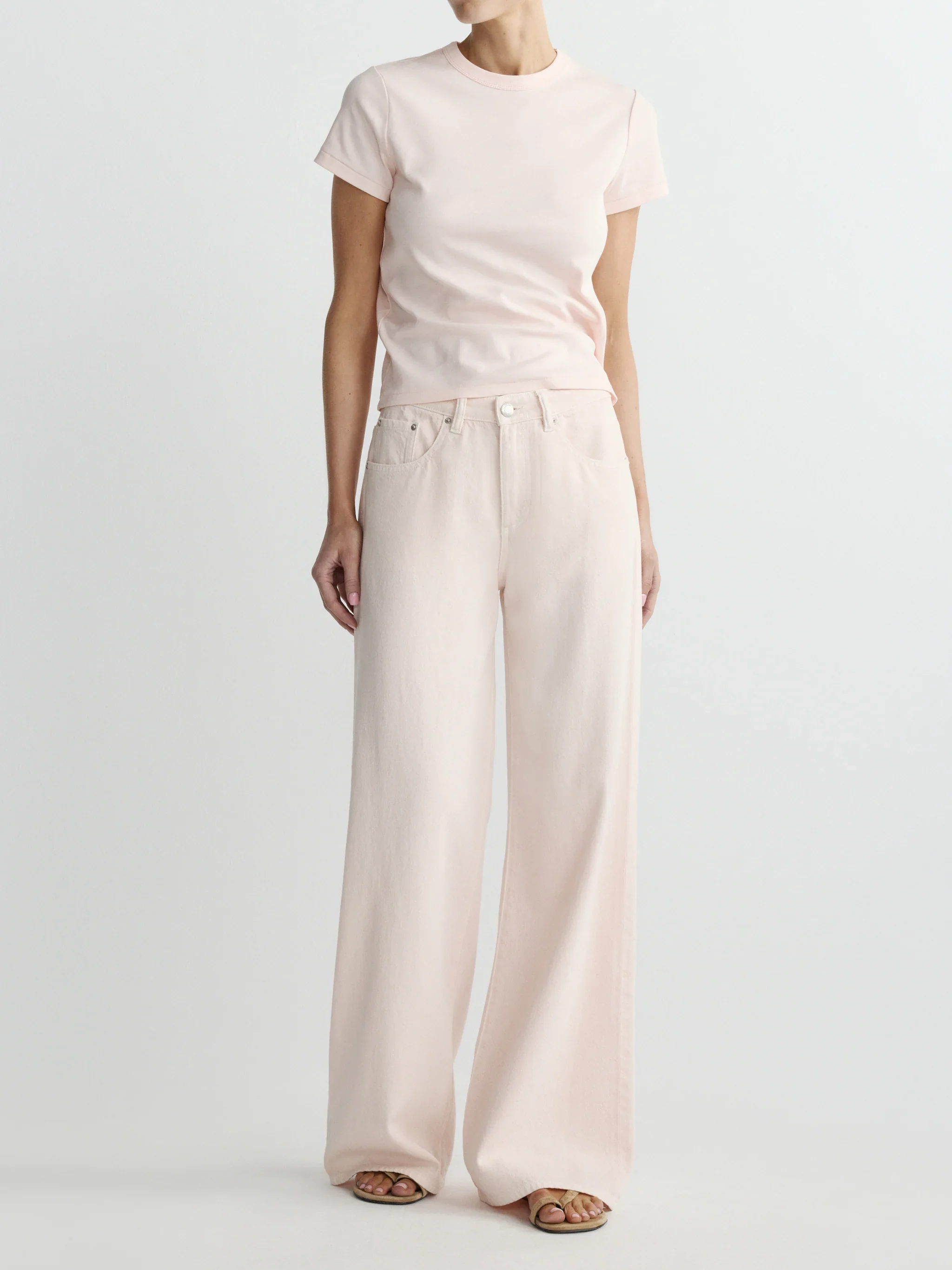 Alex Baggy Wide Leg Mid Rise Ballet Aura - Image 2