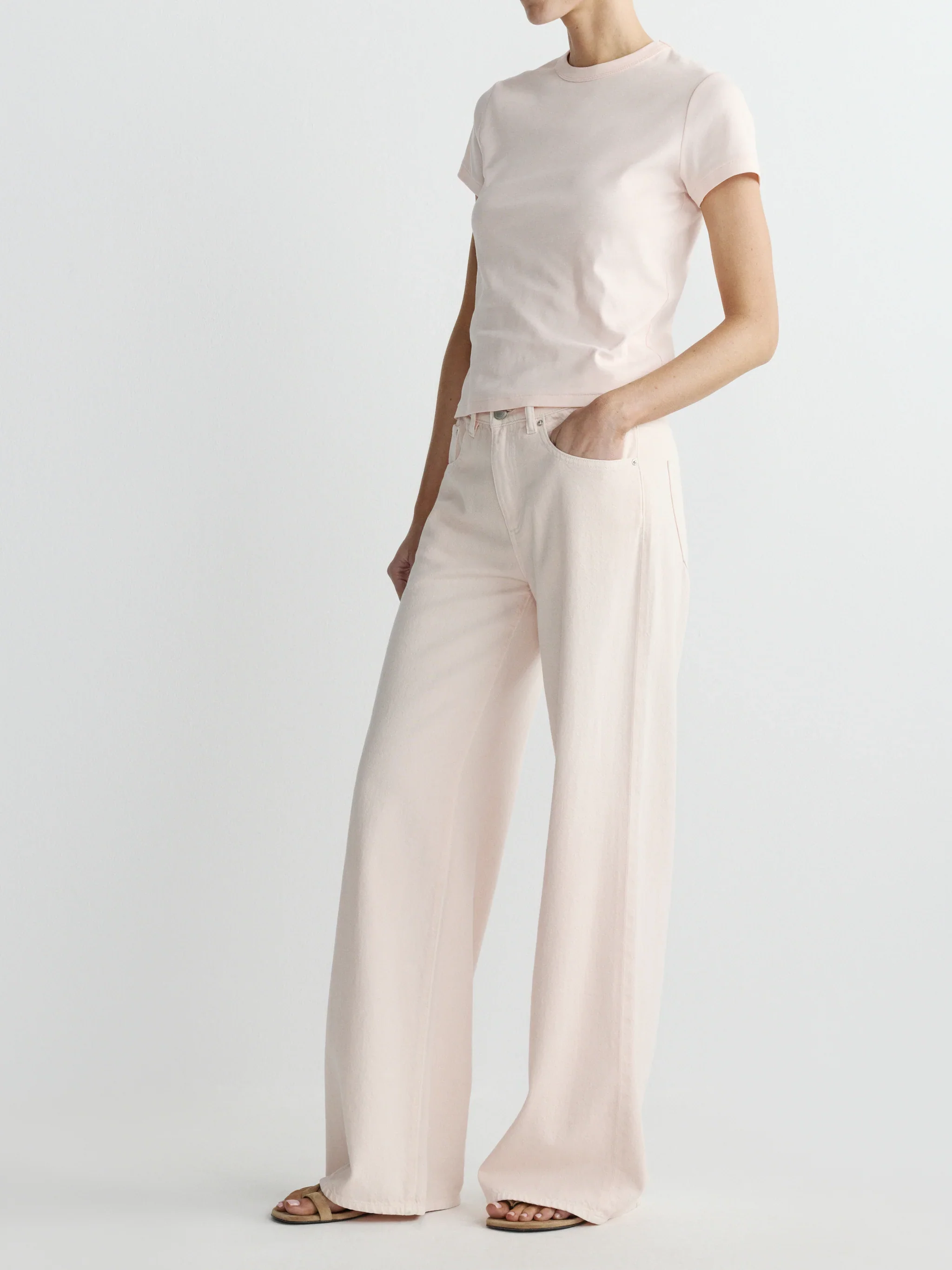 Alex Baggy Wide Leg Mid Rise Ballet Aura - Image 3