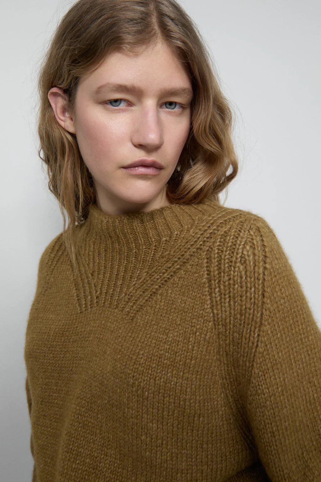 Alpaca Mix Jumper Tullamore Brown - Image 3