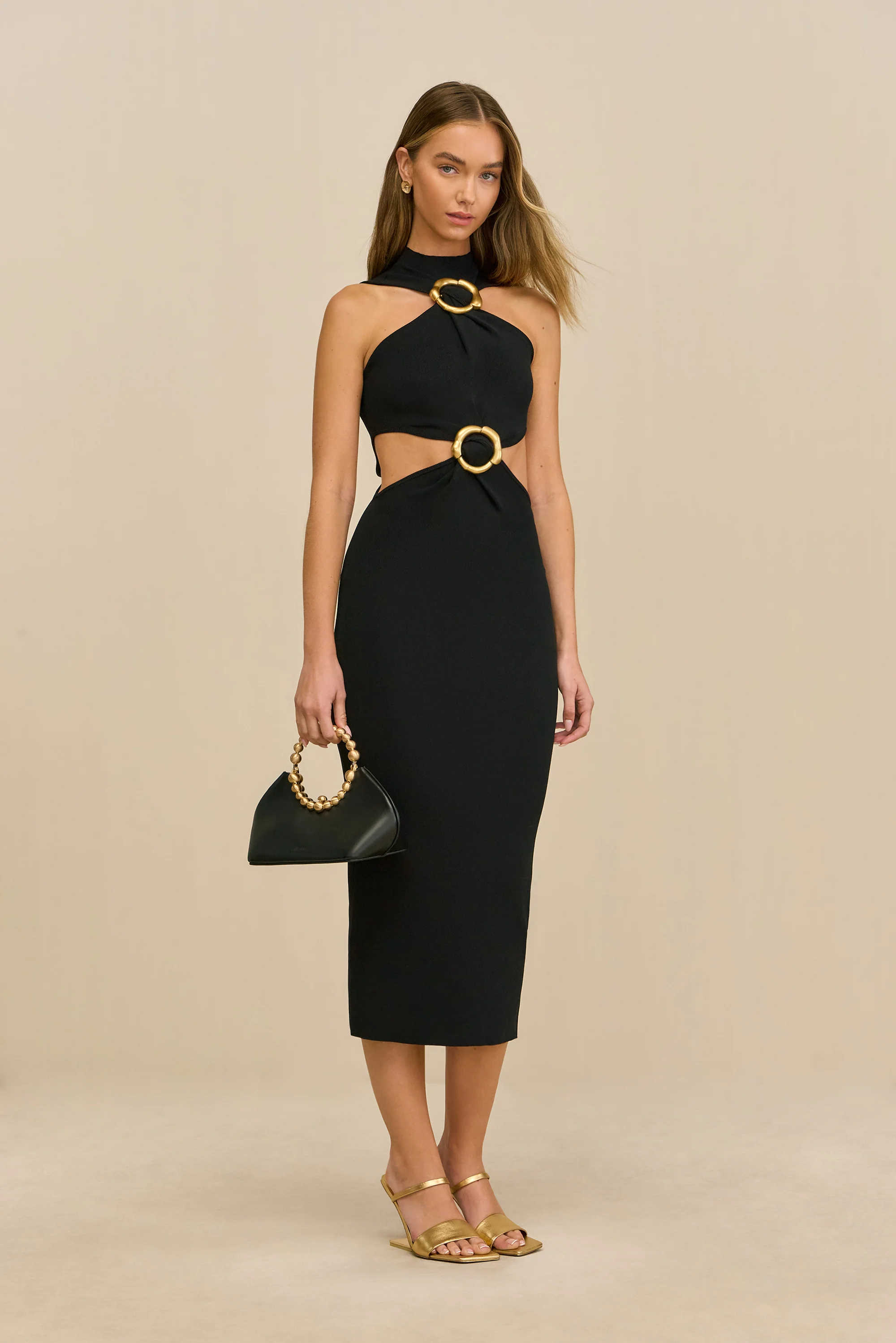 AMBAR KNIT DRESS Black - Image 2