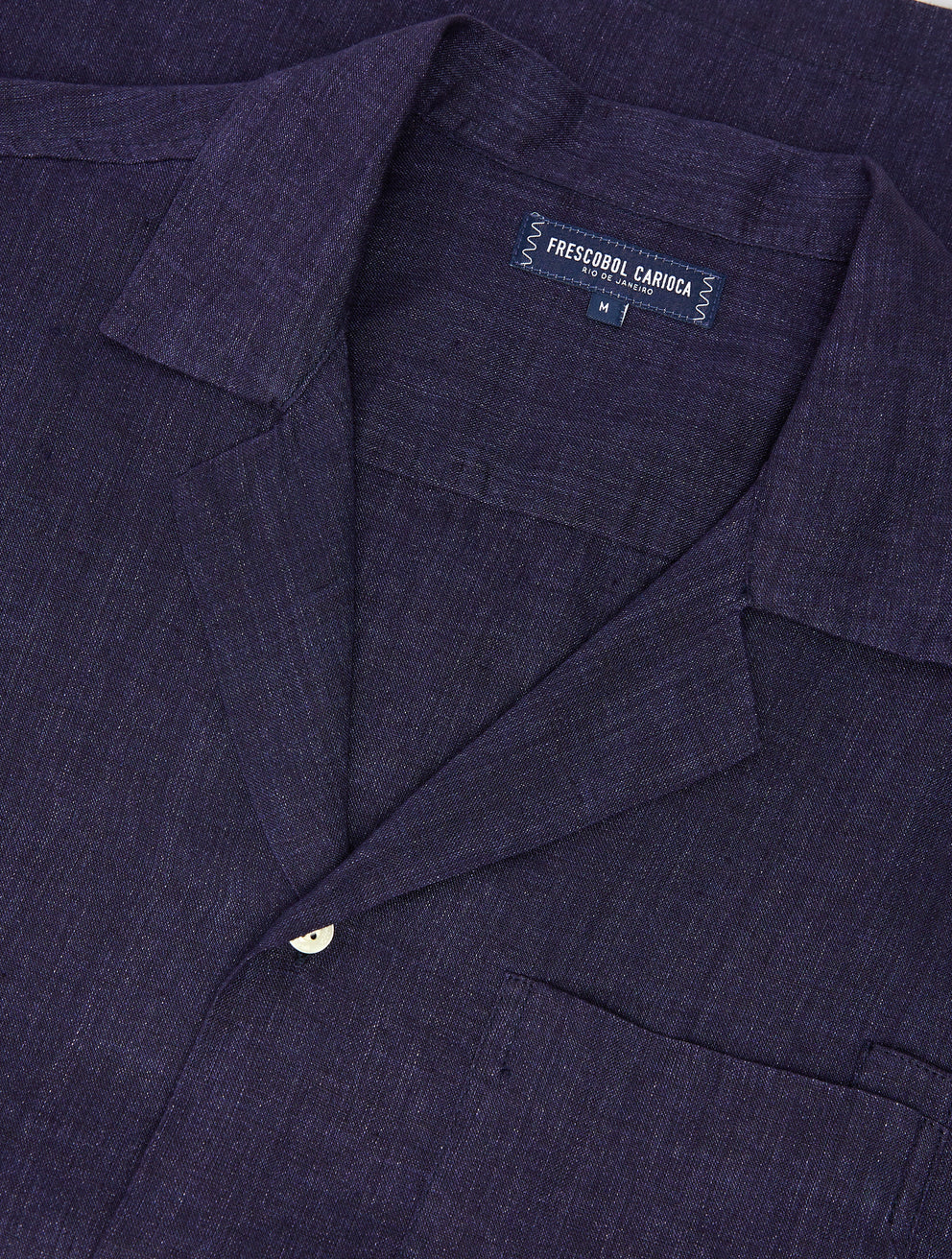 Angelo Linen Shirt Midnight Blue (Final Sale) - Image 5