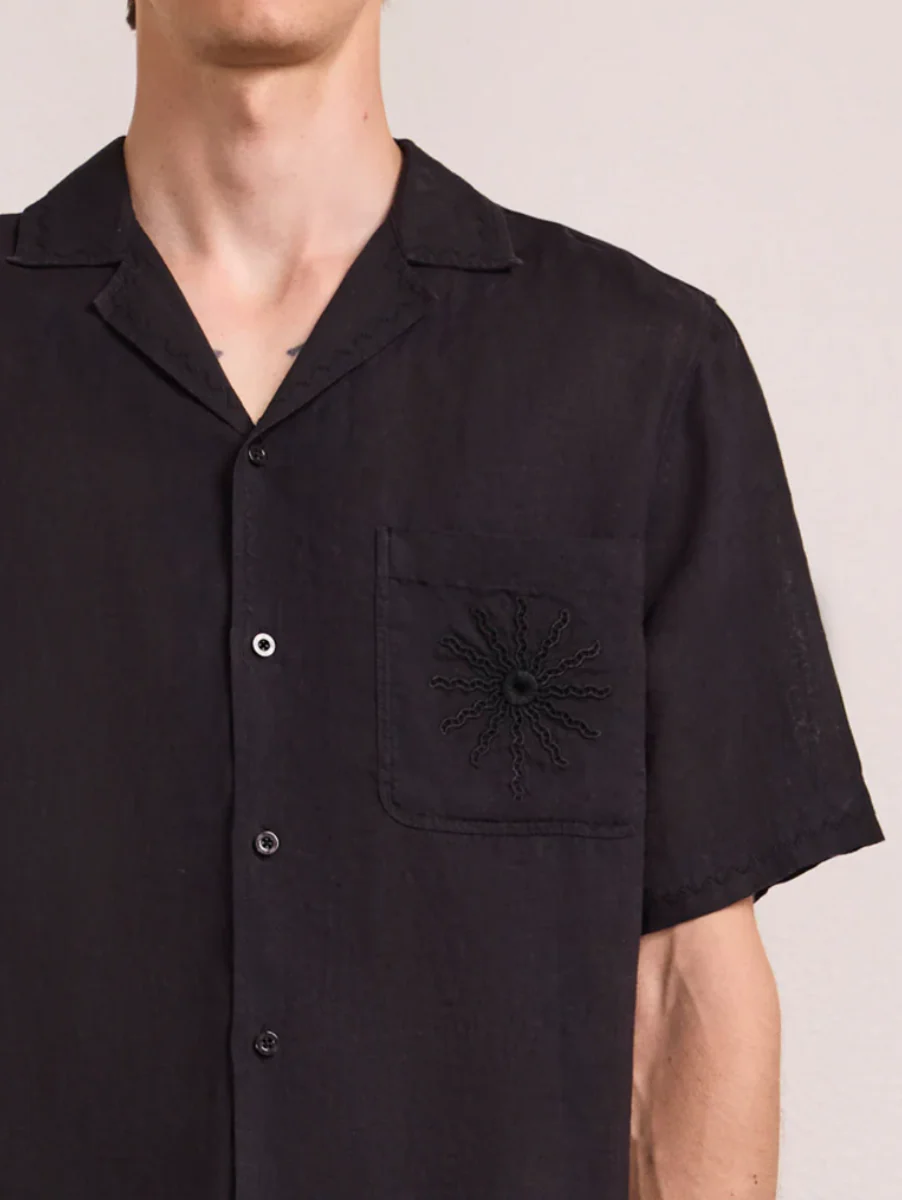 Alves linen Shirt SS Sol brodery Anglais - Image 4