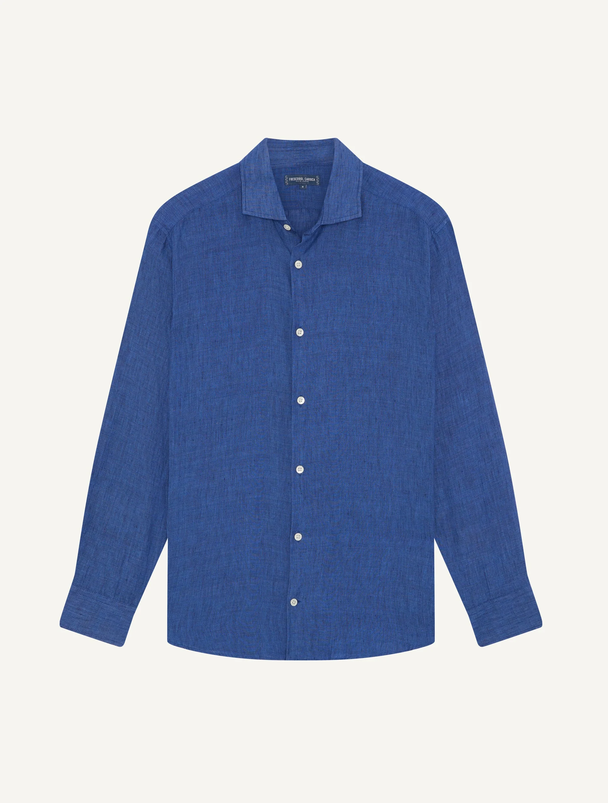 Antonio Linen LS Shirt Navy Blue - Image 4