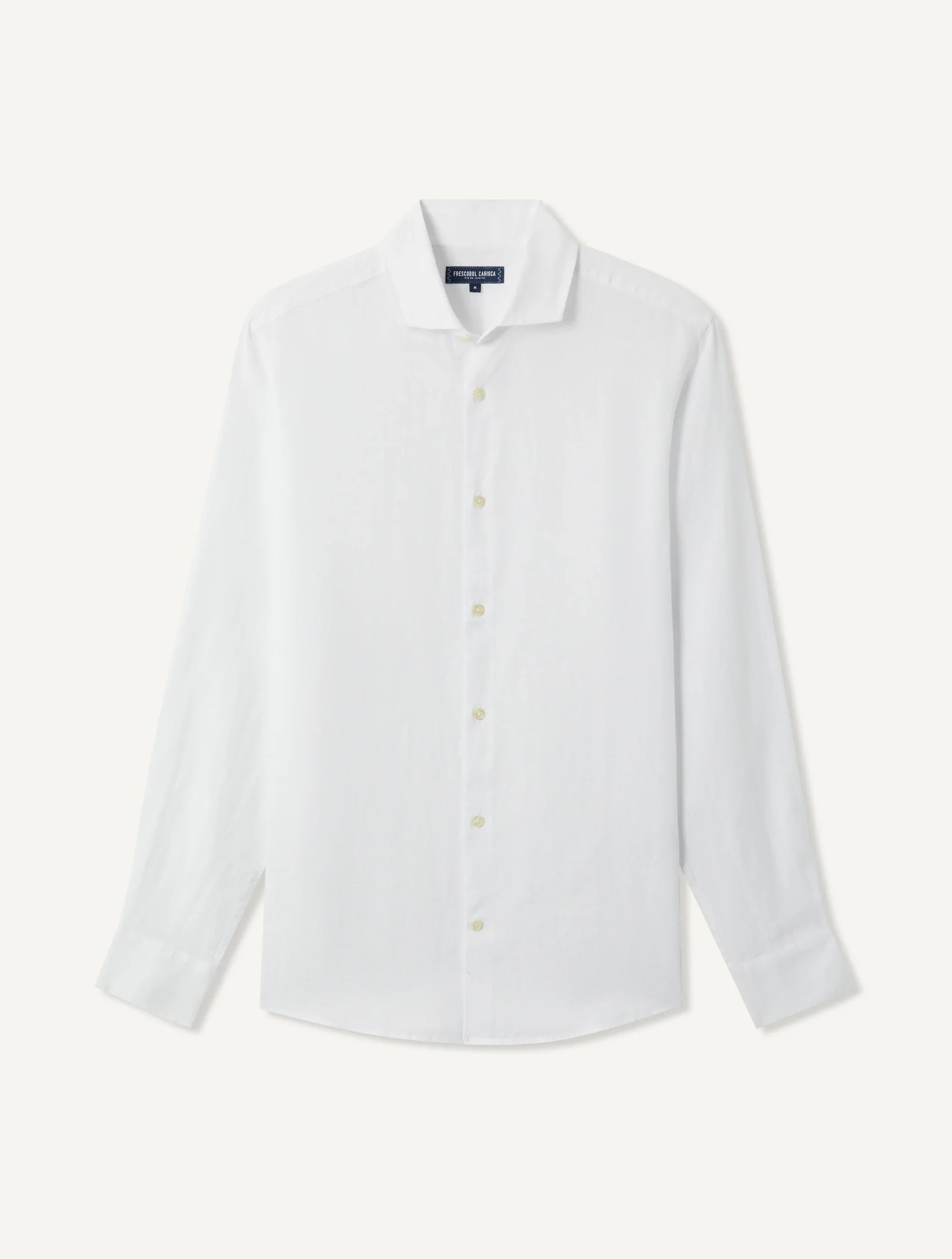 Antonio Linen LS Shirt White - Image 4