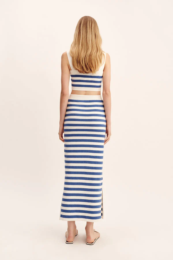 Ari Skirt Blue Stripe - Image 3