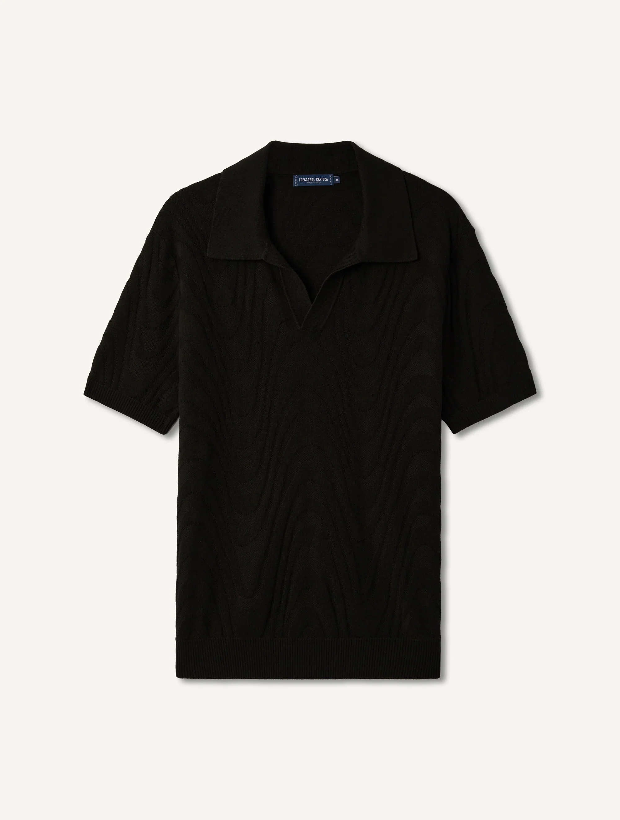 Rino Cotton Blend SS Jacquard Knit Polo - Image 5