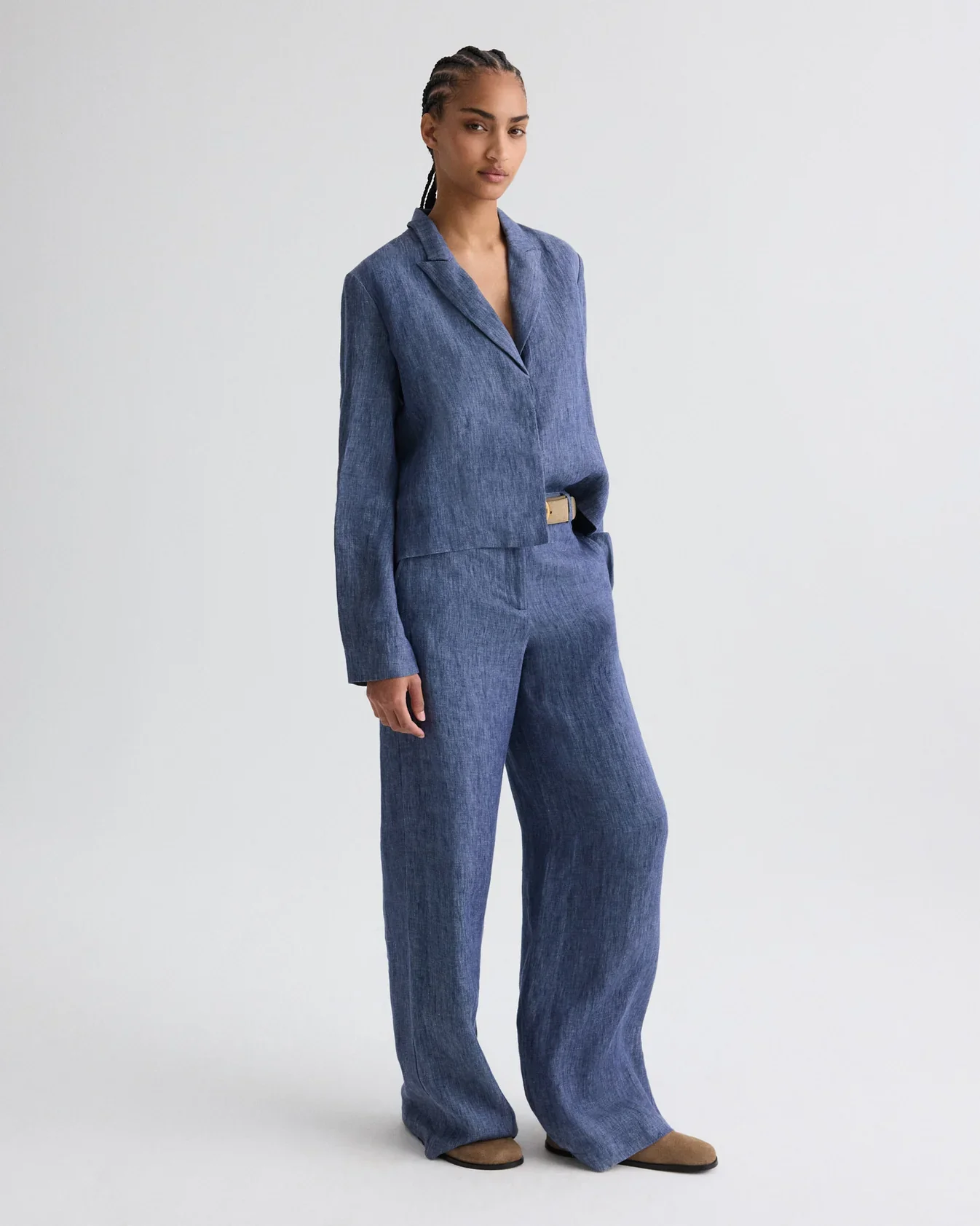 Dylan Pant in Washed Hemp Denim - Image 3