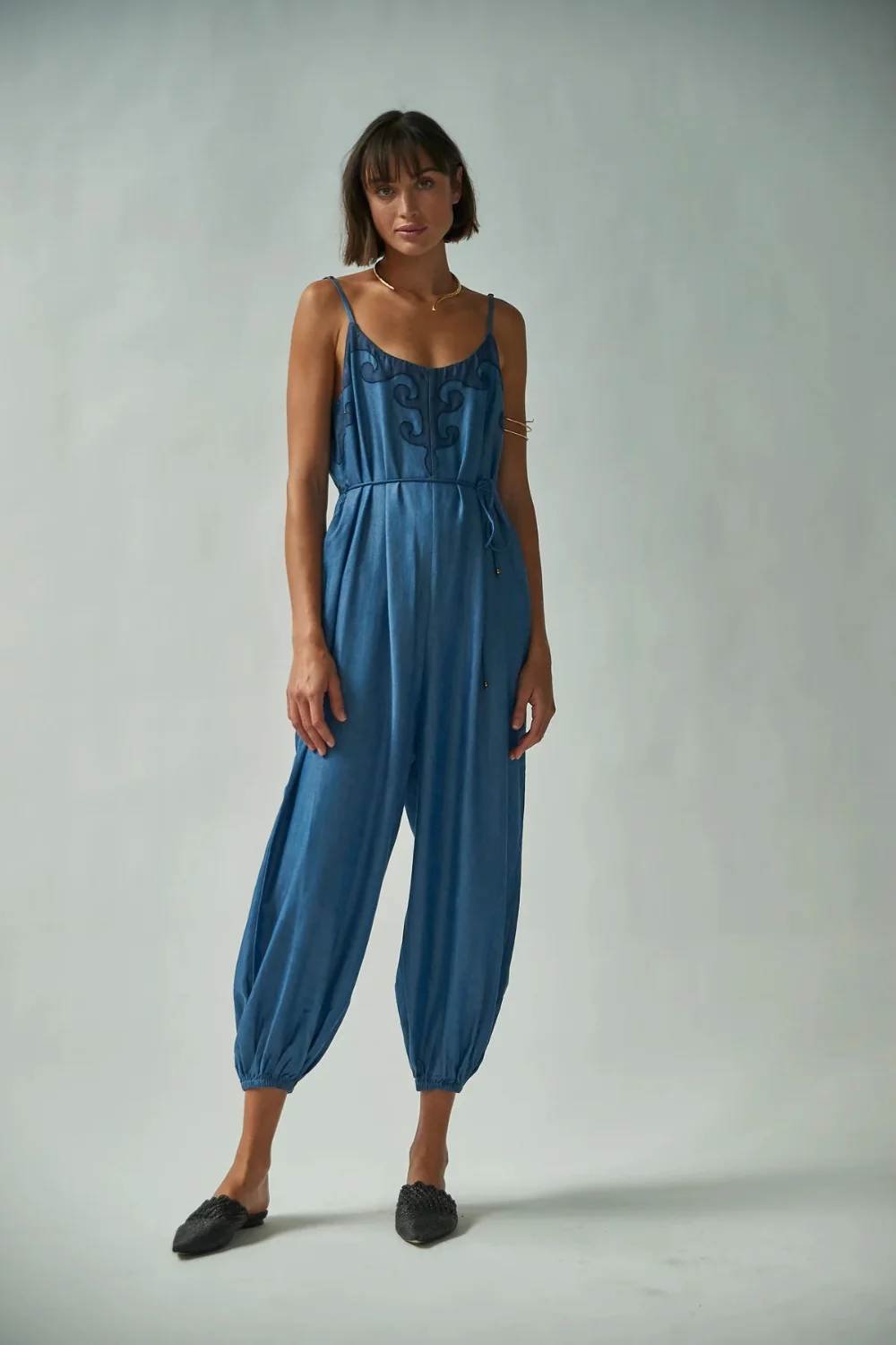 Balloon Jumpsuit Tencel Denim (Final Sale)