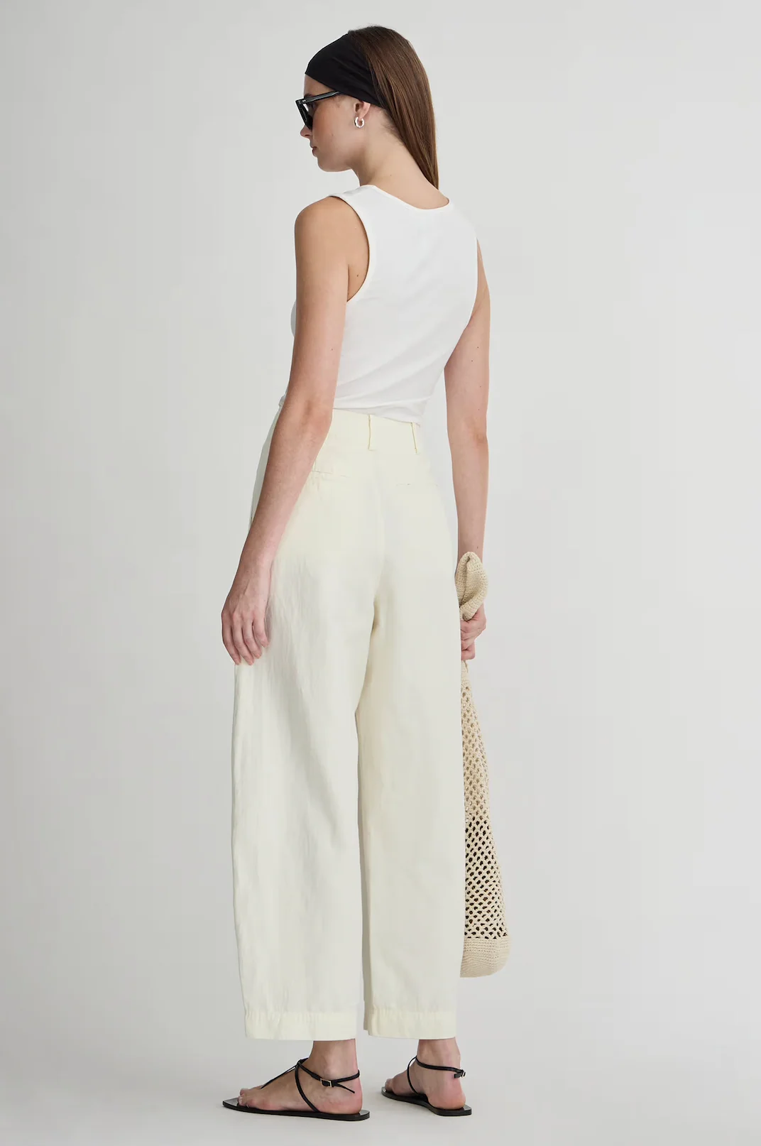Bari Crop Trouser Cream - Image 4