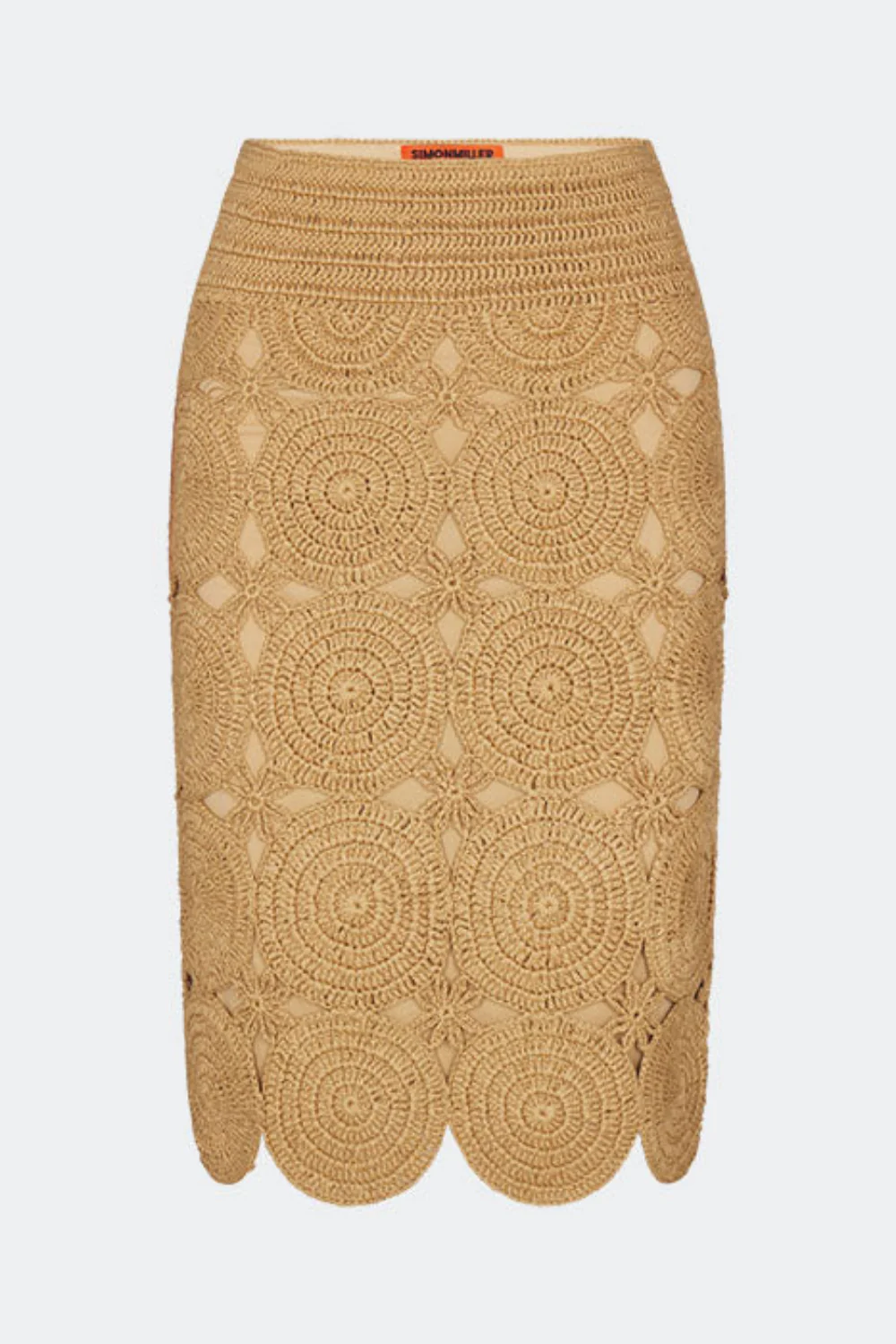 Beep Beep Midi Skirt Natural