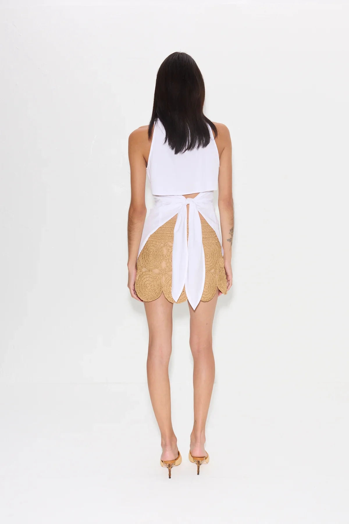 Beep Beep Mini Skirt Natural - Image 3