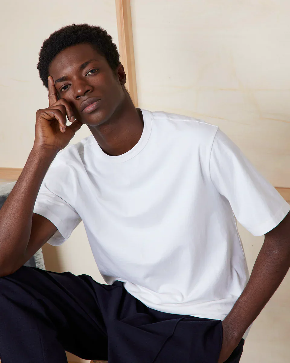Benny SS Cotton Tee White - Image 2