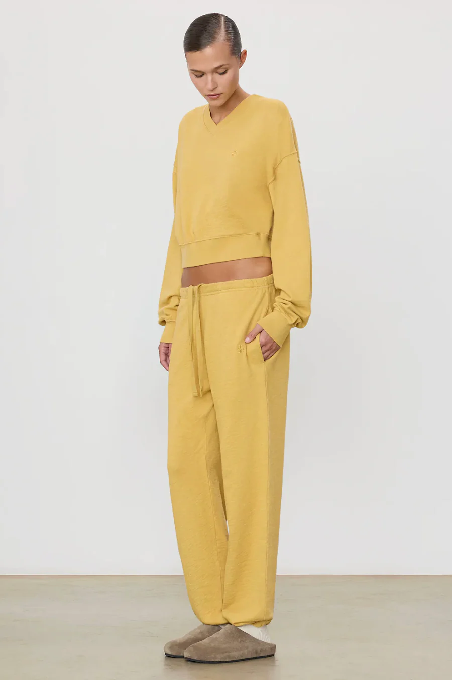 Boyfriend Pocket Sweatpants Saffron - Image 3