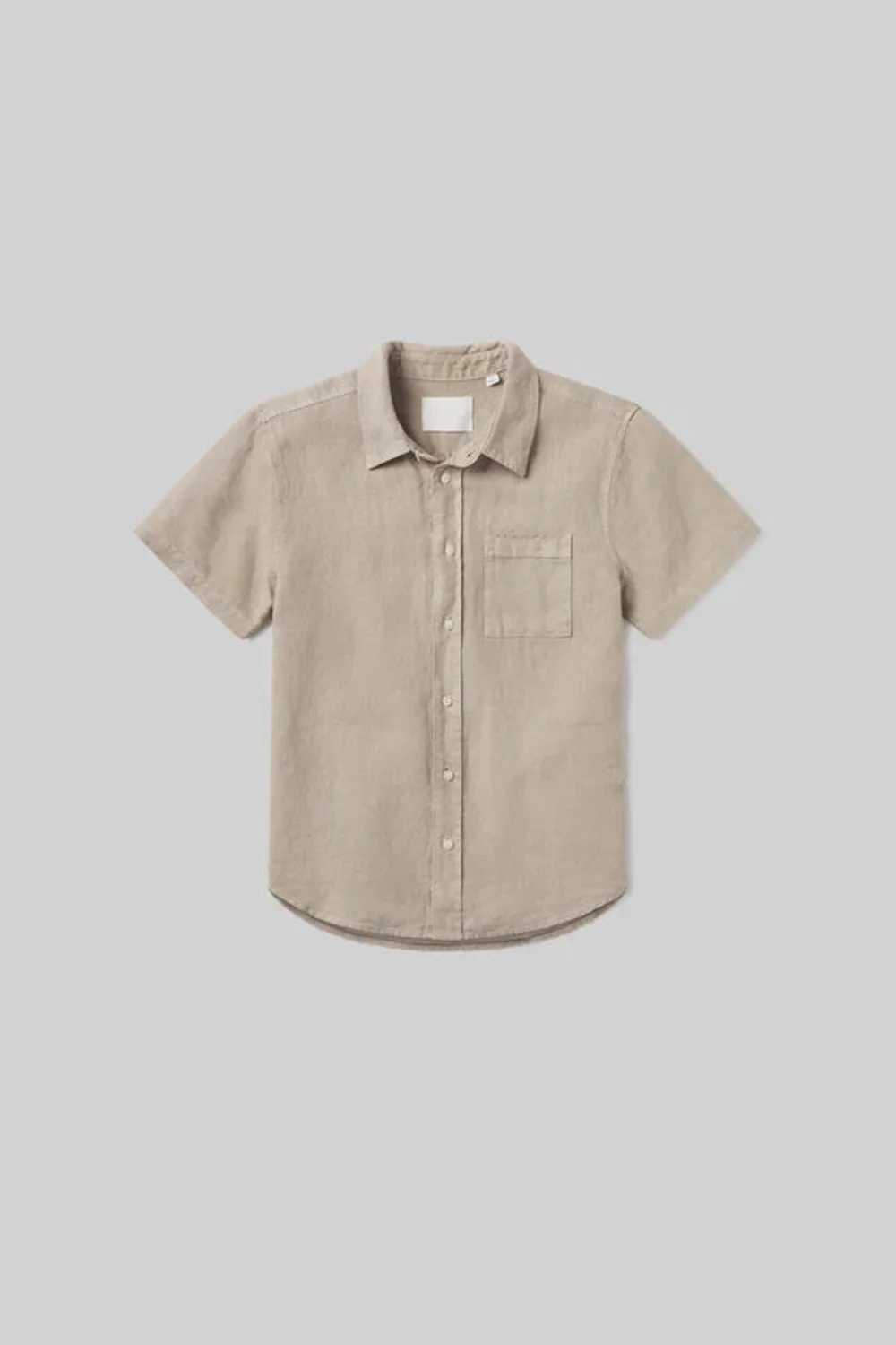 Cairo Short Sleeve Shirt in Linen Wheat