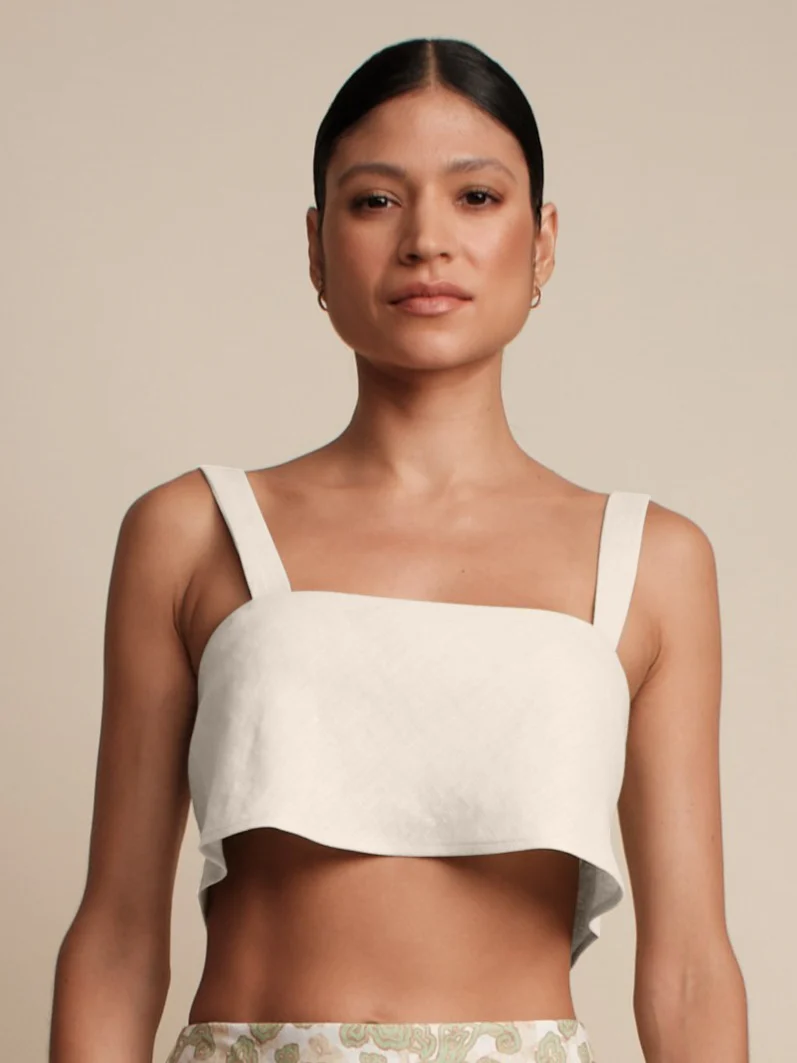 Caitlyn Crop Ivory - Image 3