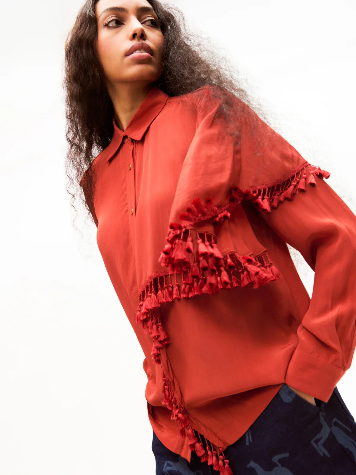 Camo Shirt Blood Orange - Image 2