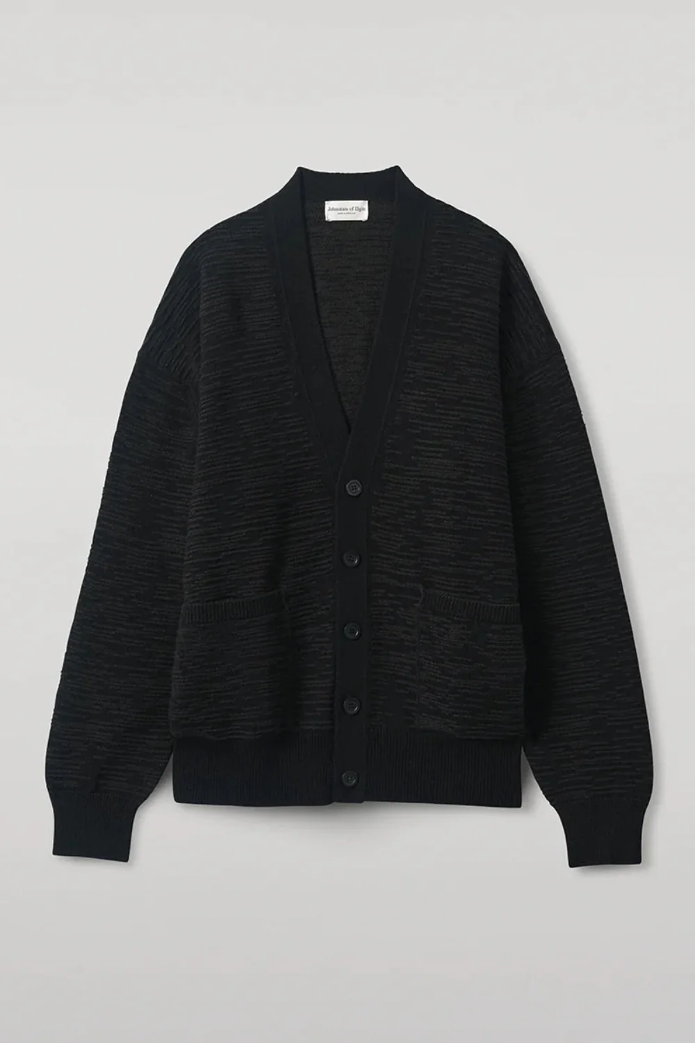 Cardigan Plaited Textured Vee