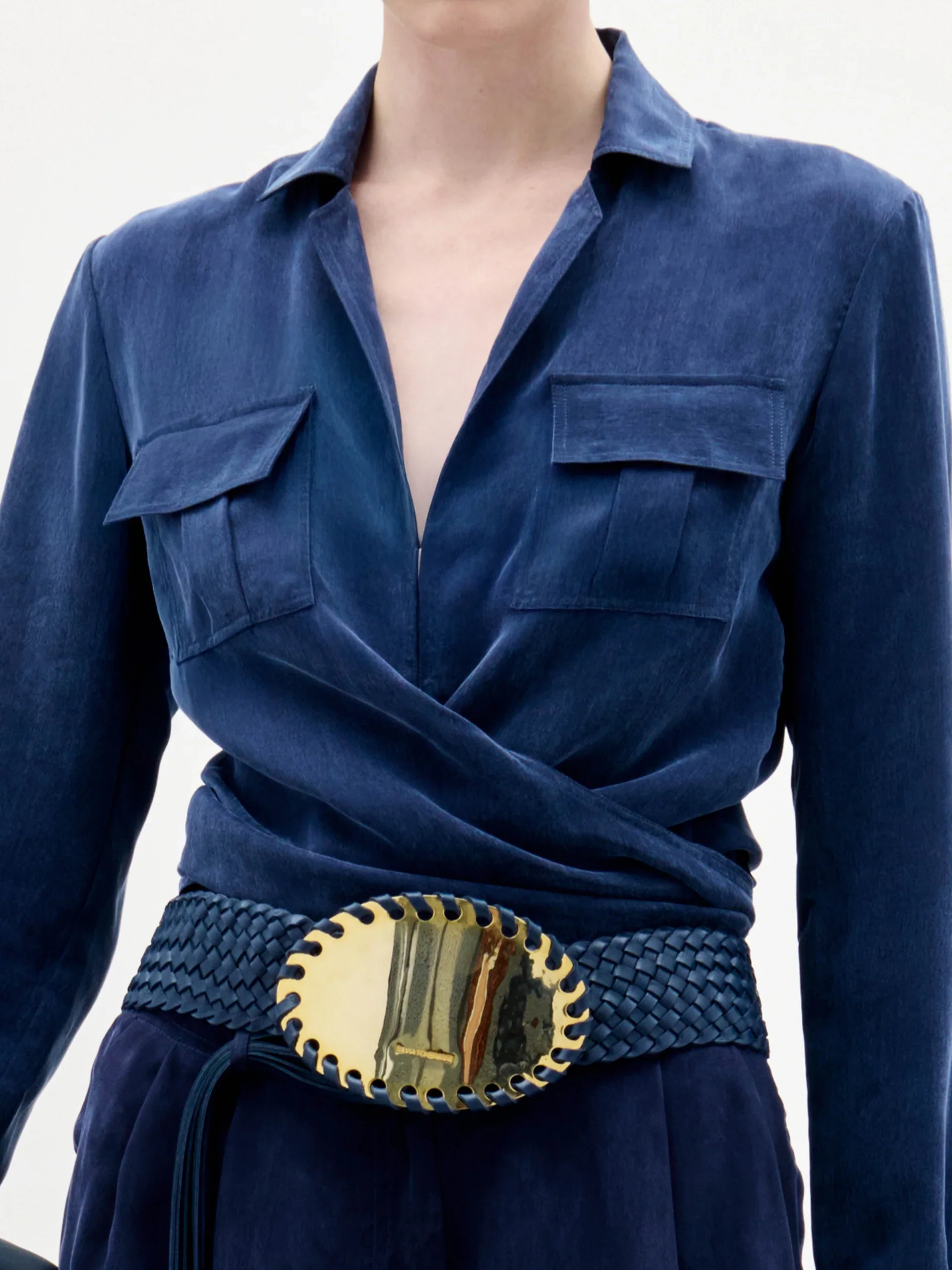 Caserta Blouse Navy - Image 2