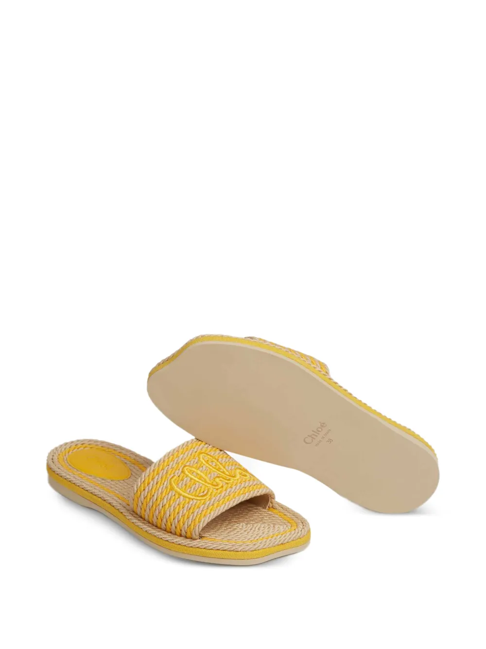 Chloé Sand slide Honey Gold - Image 4