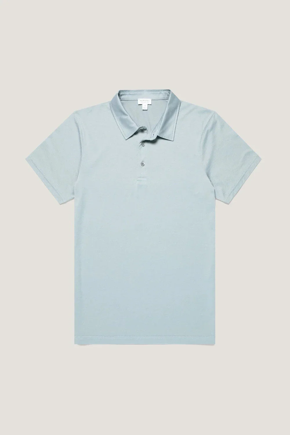 Classic Jersey Polo Shirt Stone Bliue