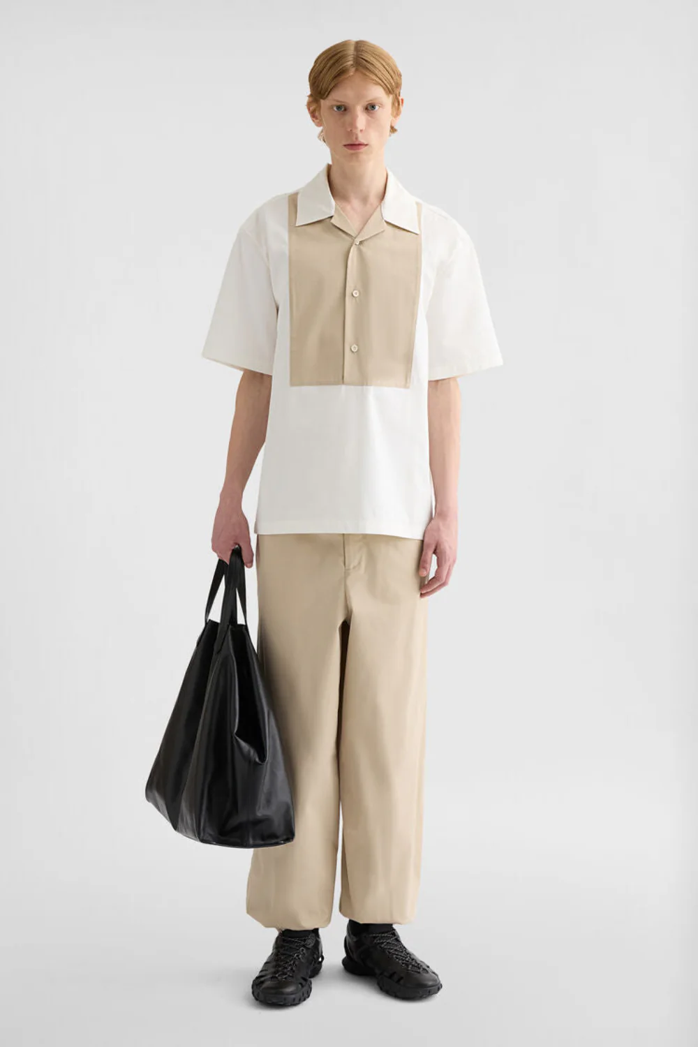 Cotton Blend Poplin Trousers