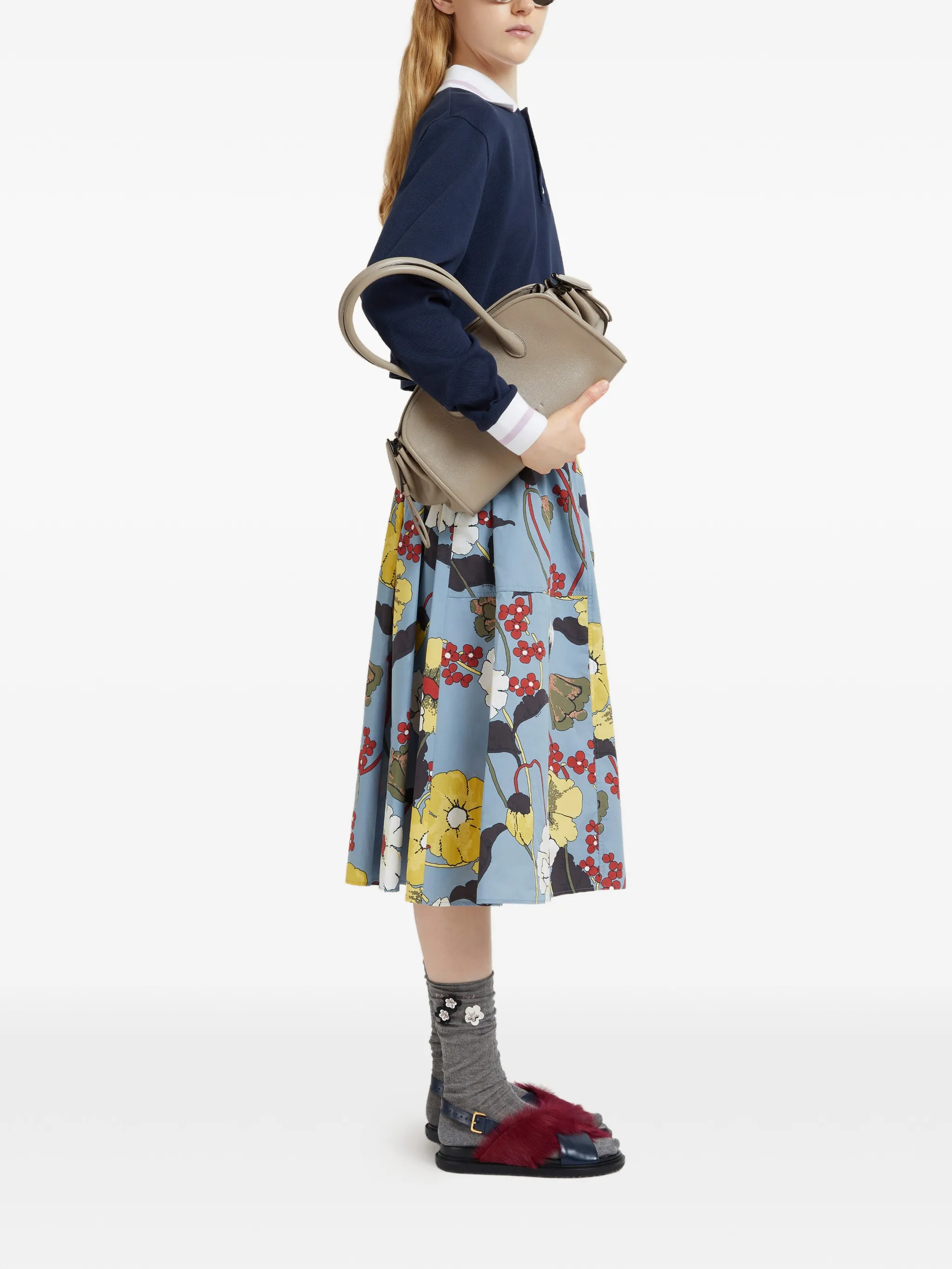 Cotton Piquet Blue Black - Image 3