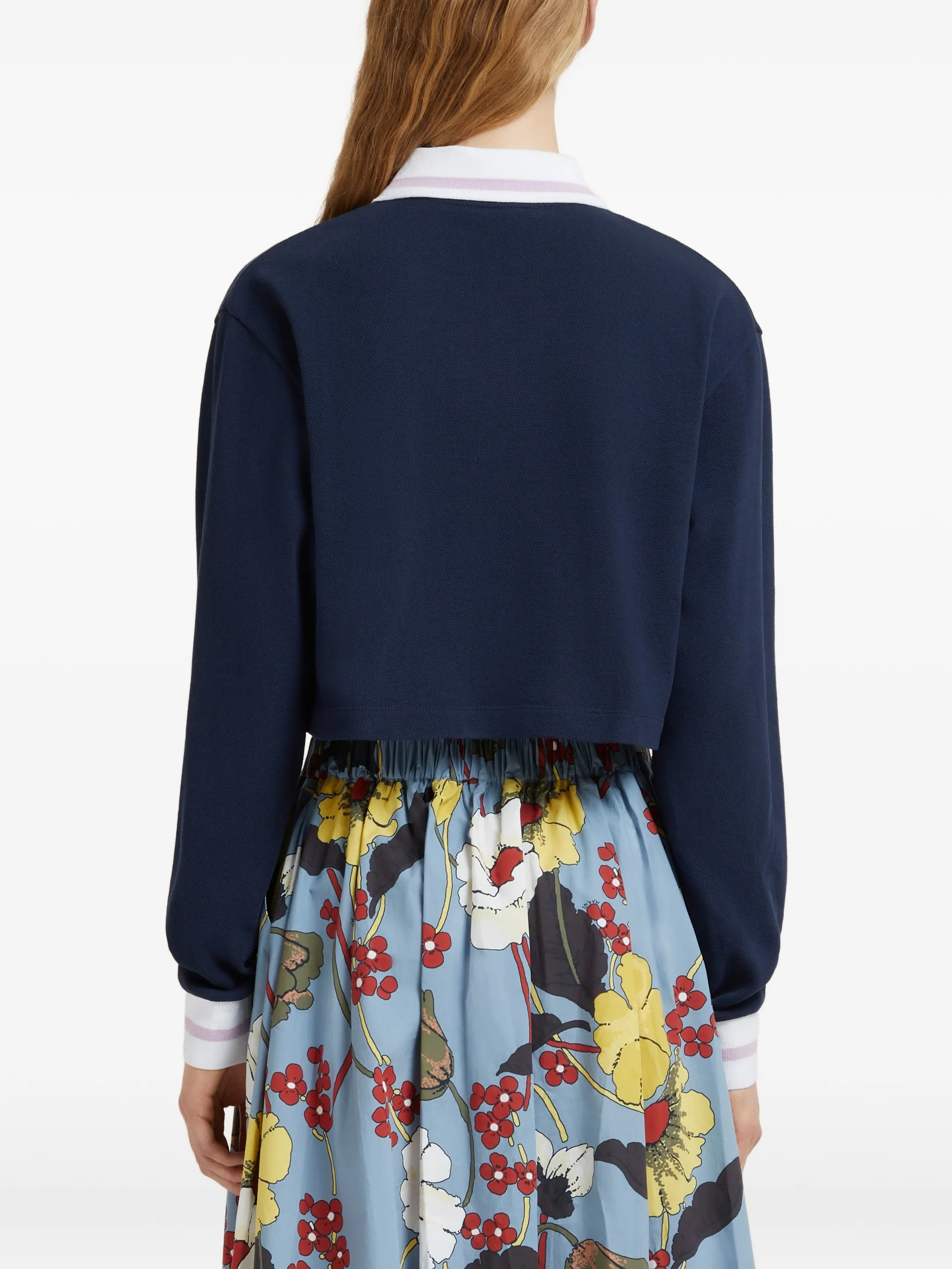 Cotton Piquet Blue Black - Image 4