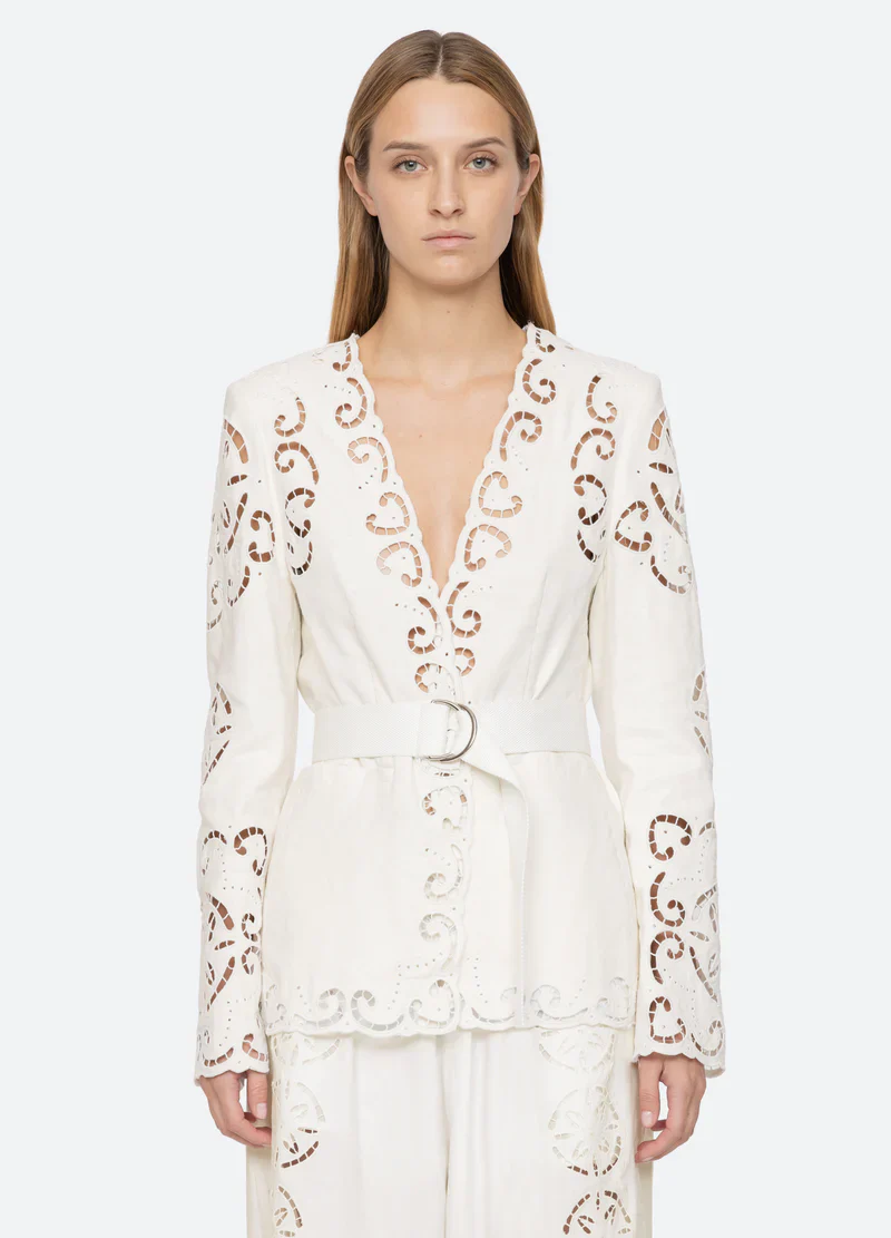 Dahlia Eyelet Blazer - Image 3