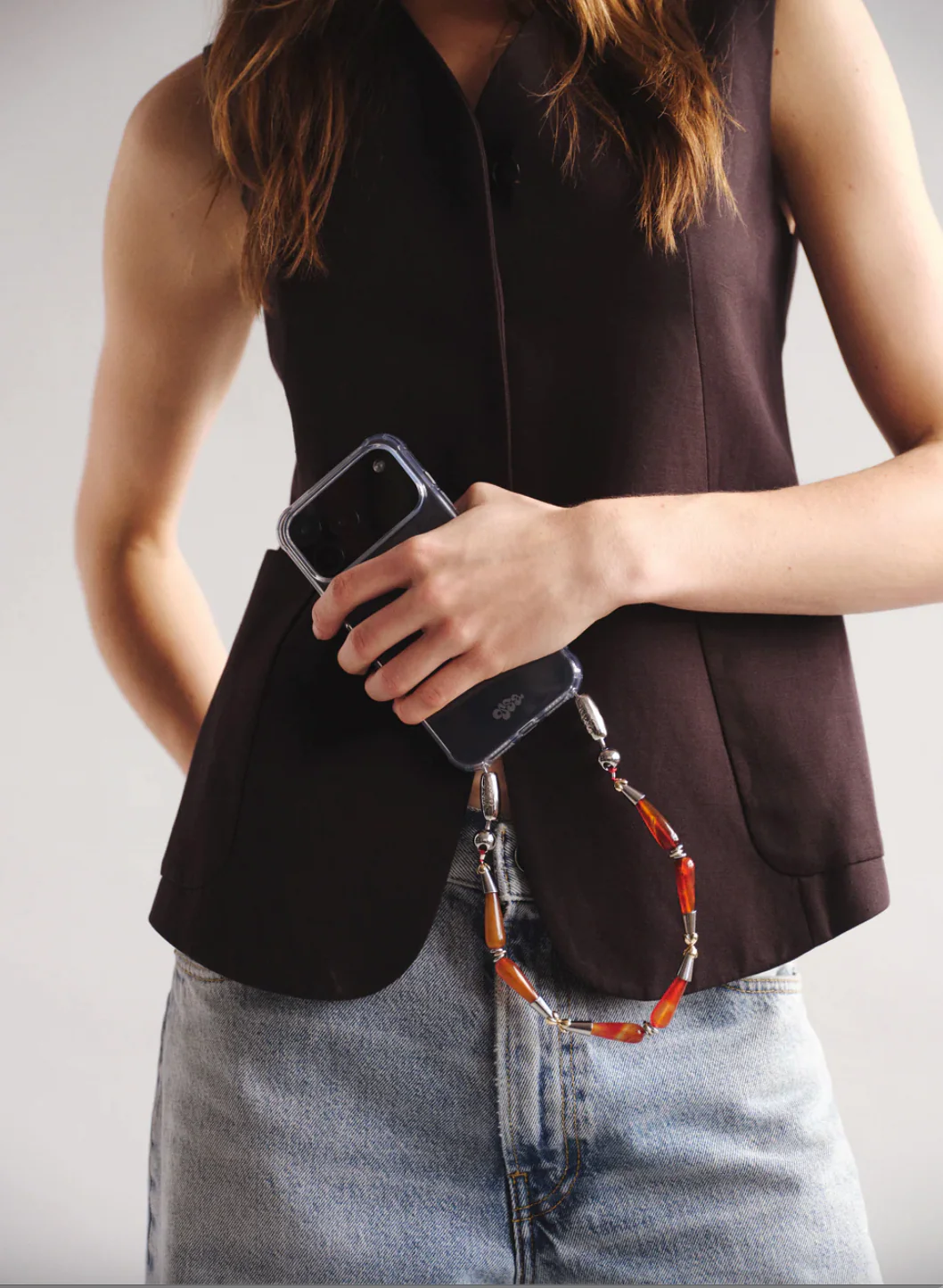 Deco Wristlet Red Agate - Image 2