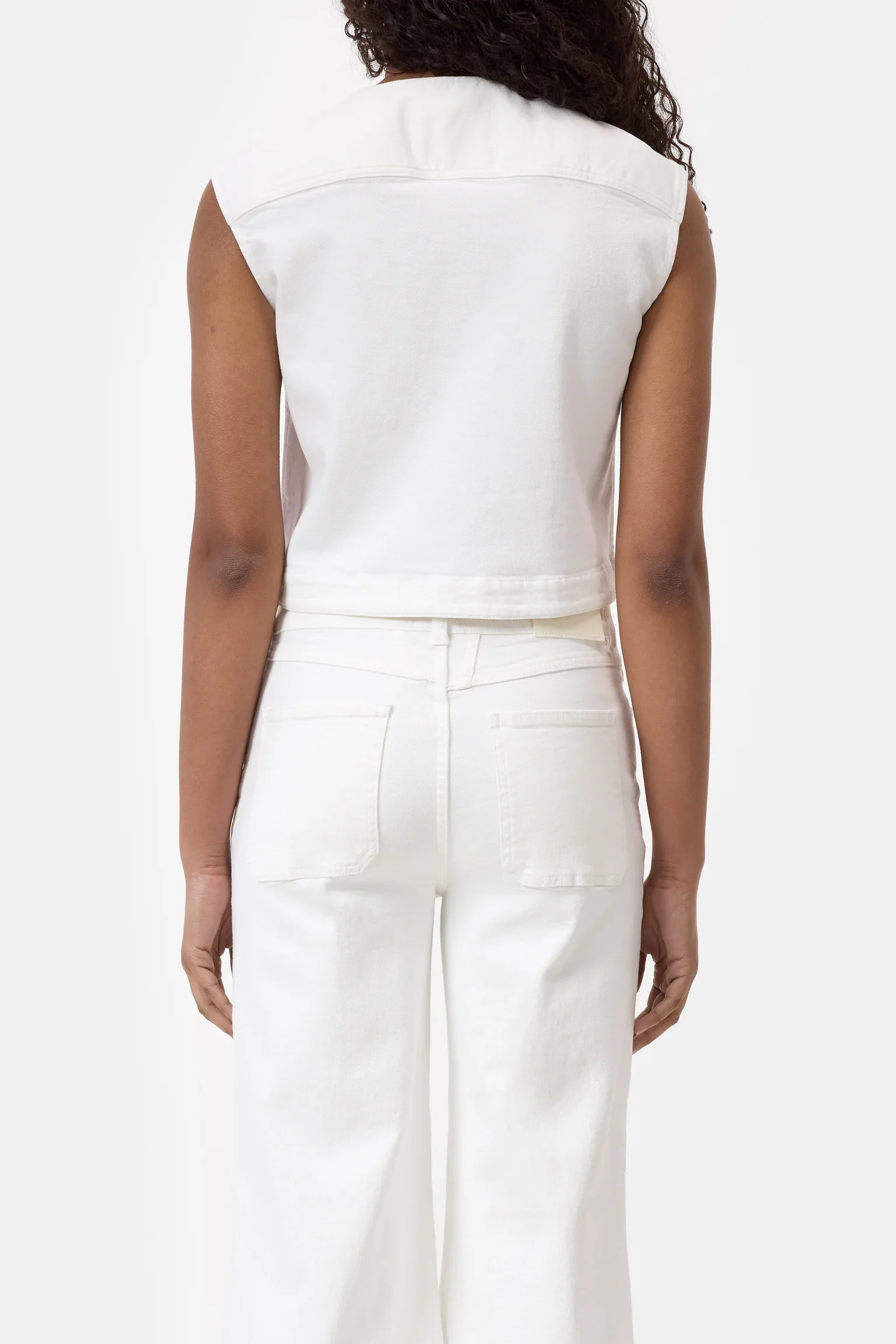 Denim Vest White - Image 2