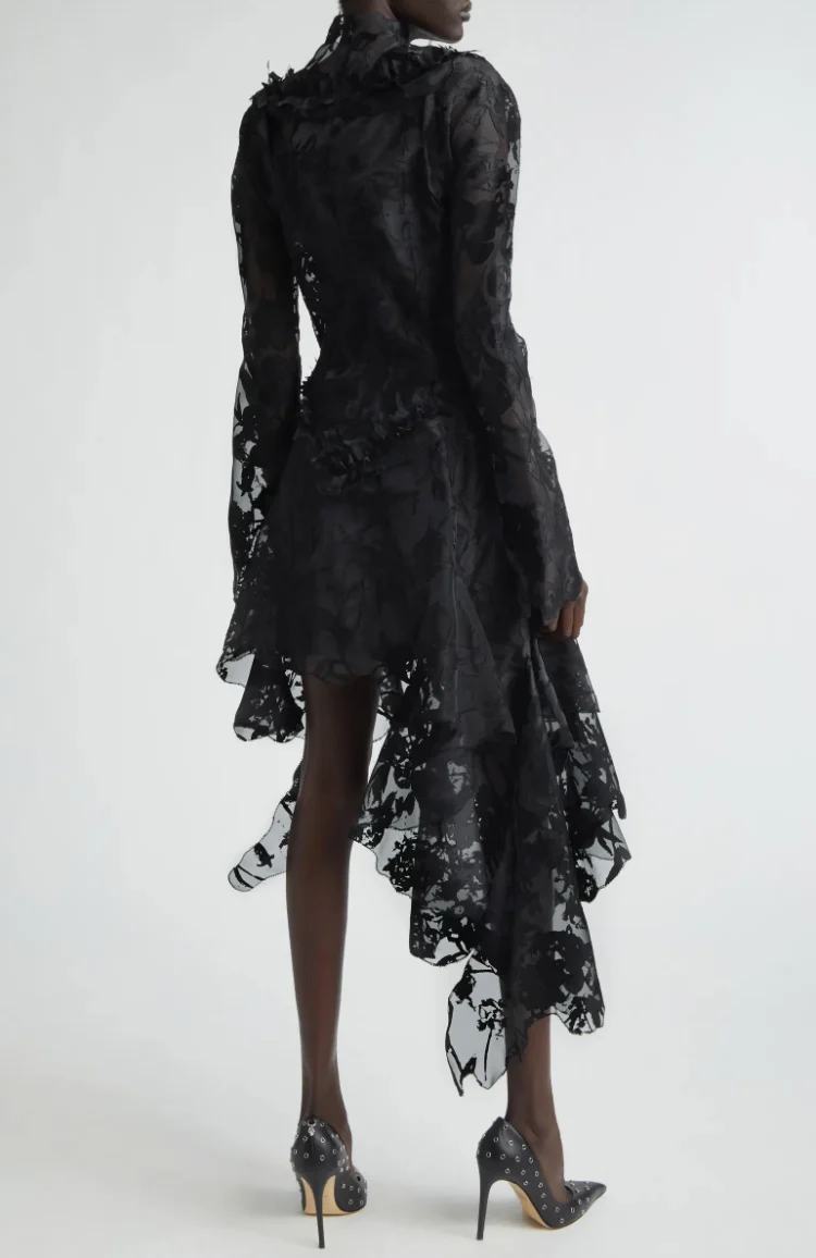 Devore Dress Black - Image 2
