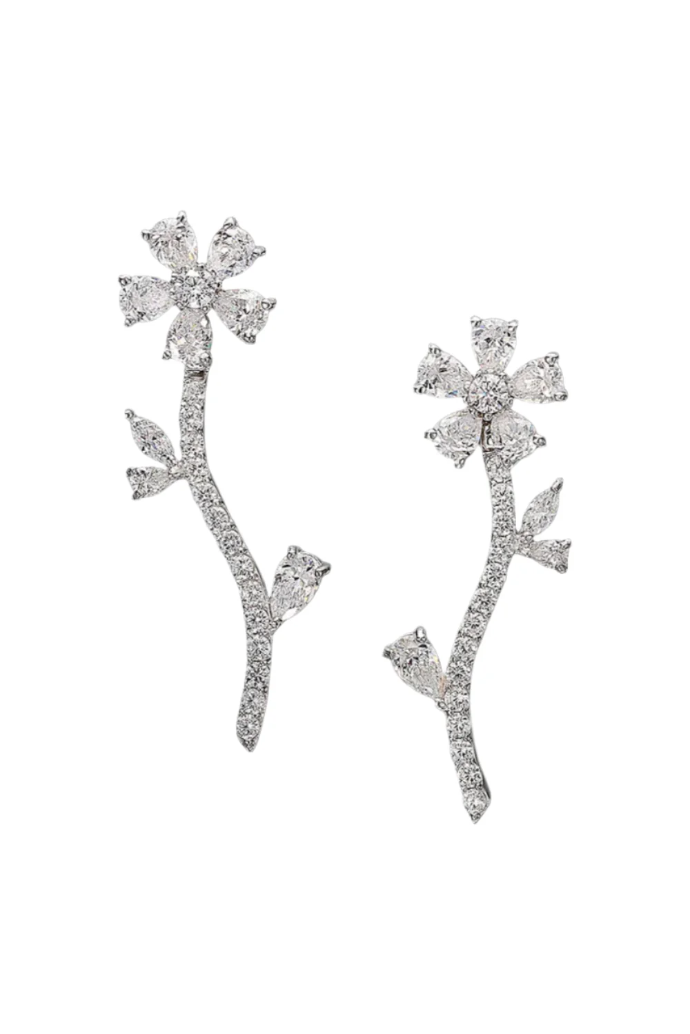 Diamond Marguerite Earrings