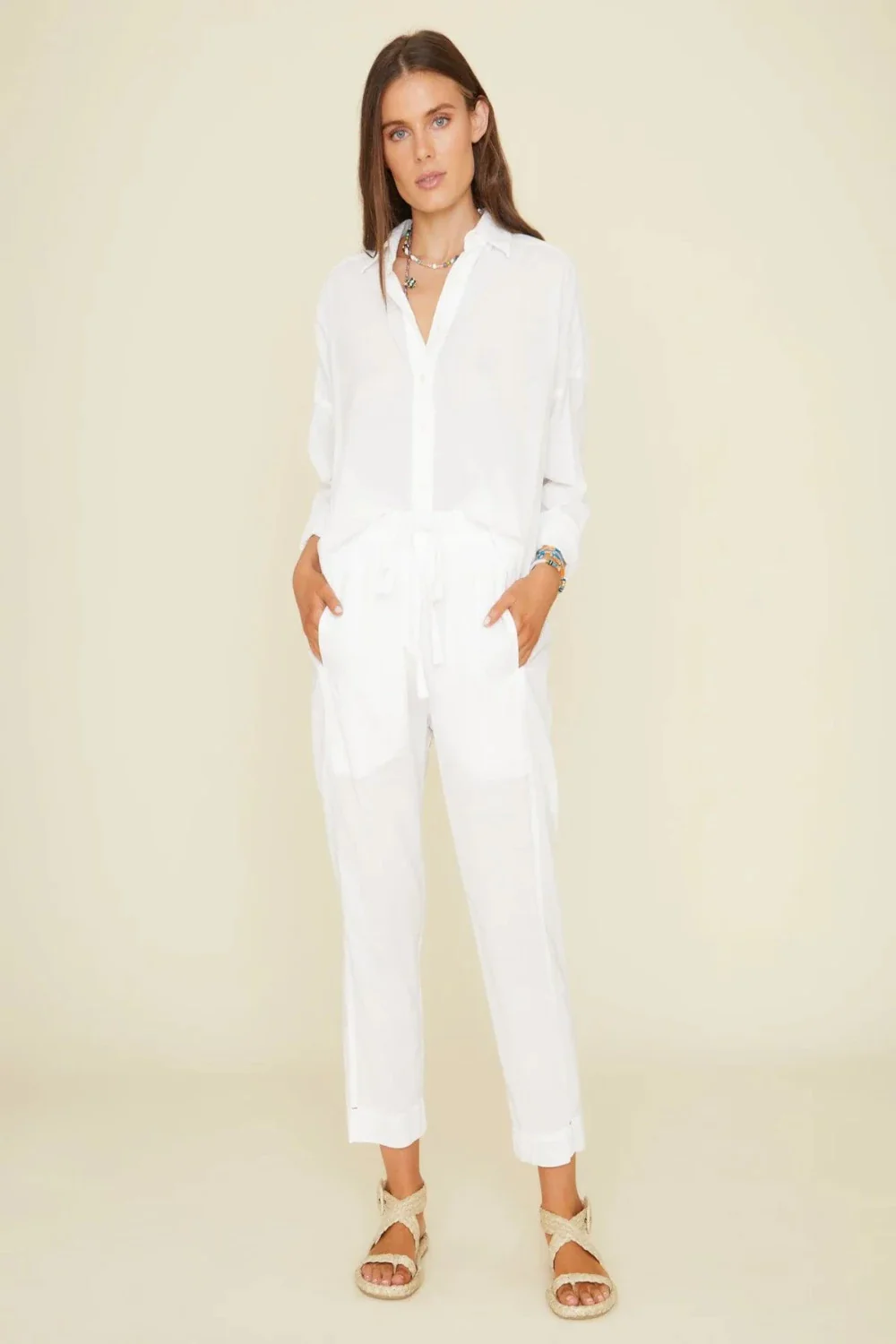 Draper Pant in White