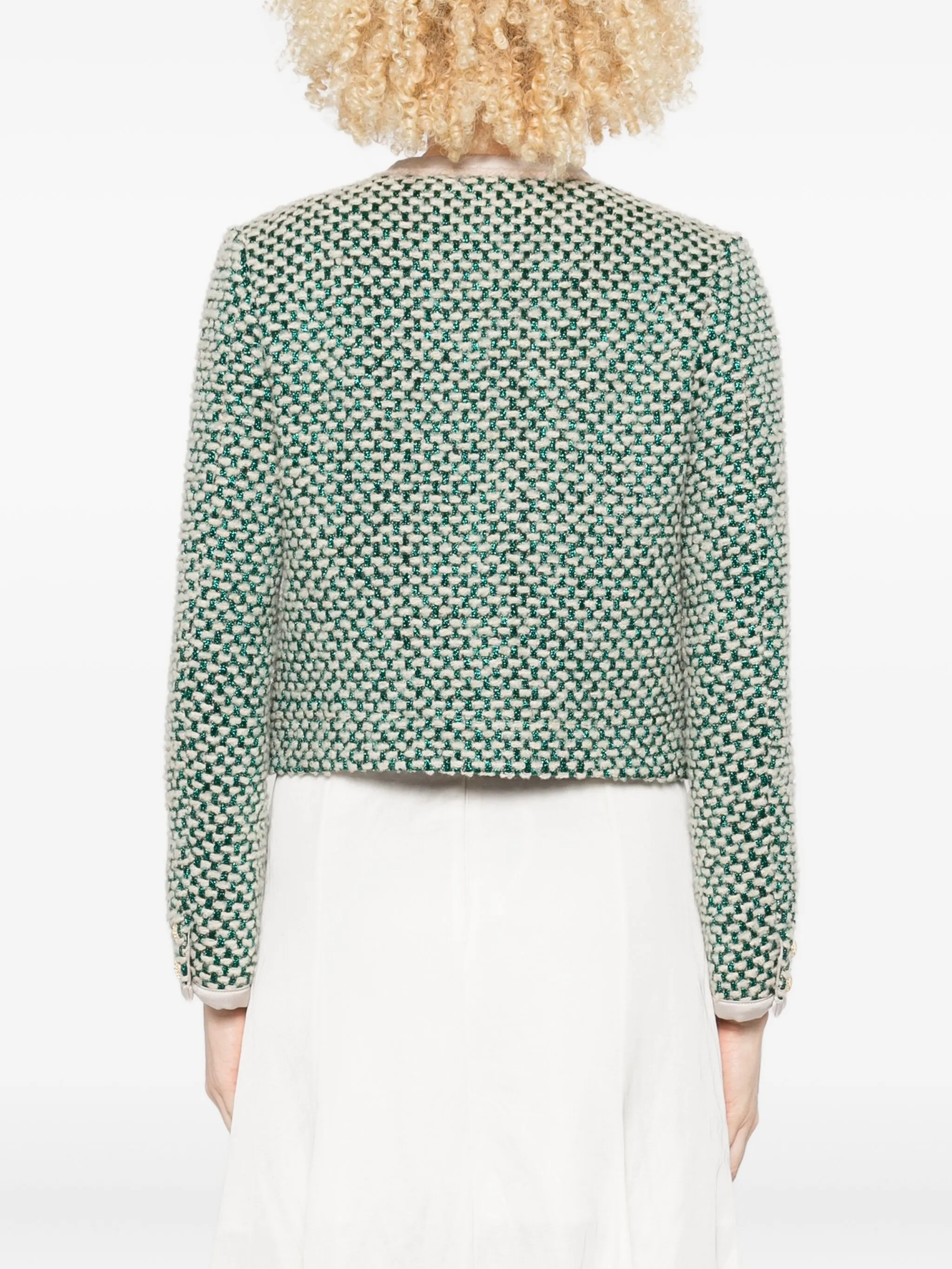 Natte Tweed Short Jacket - Image 3