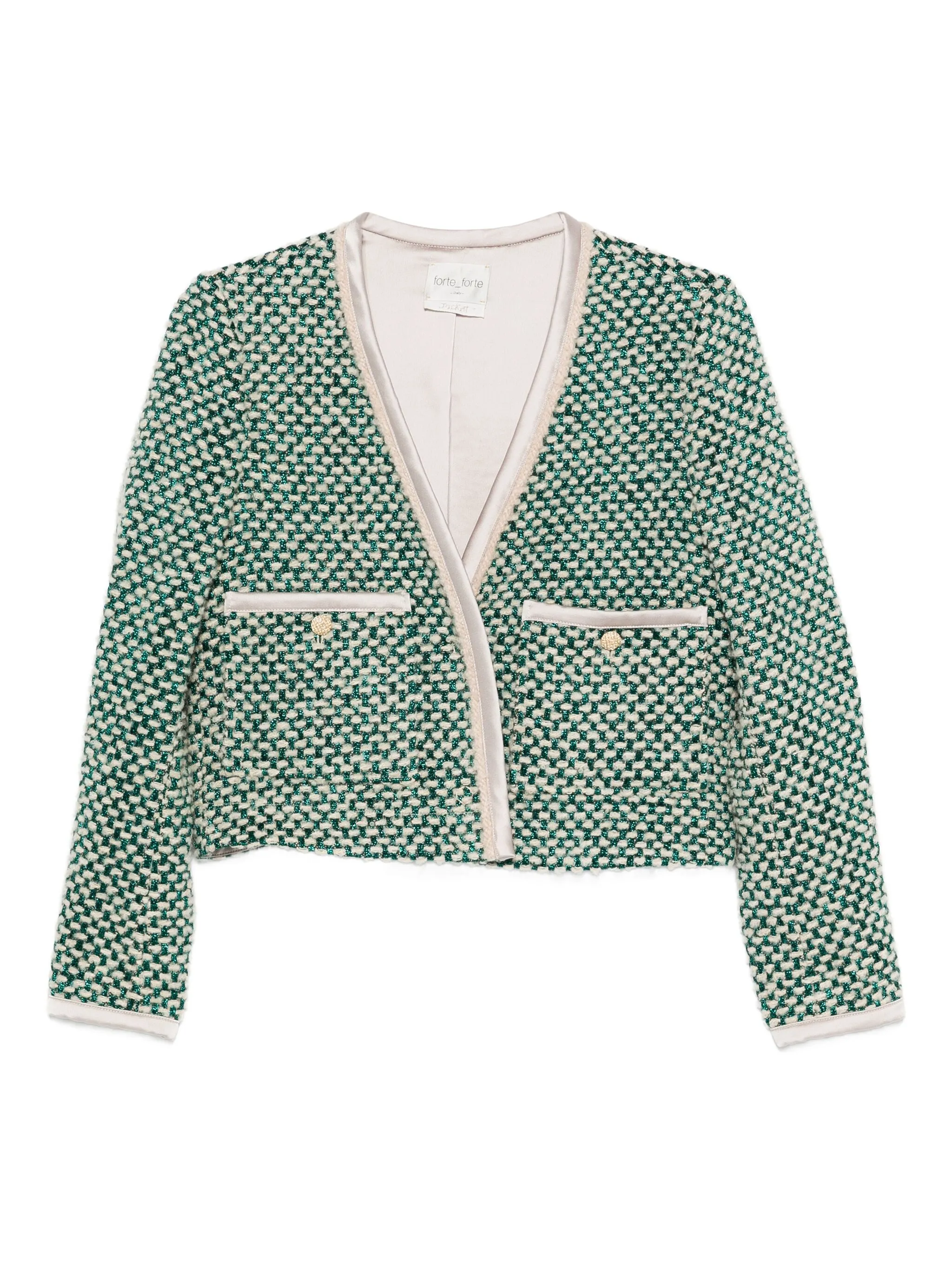 Natte Tweed Short Jacket - Image 5
