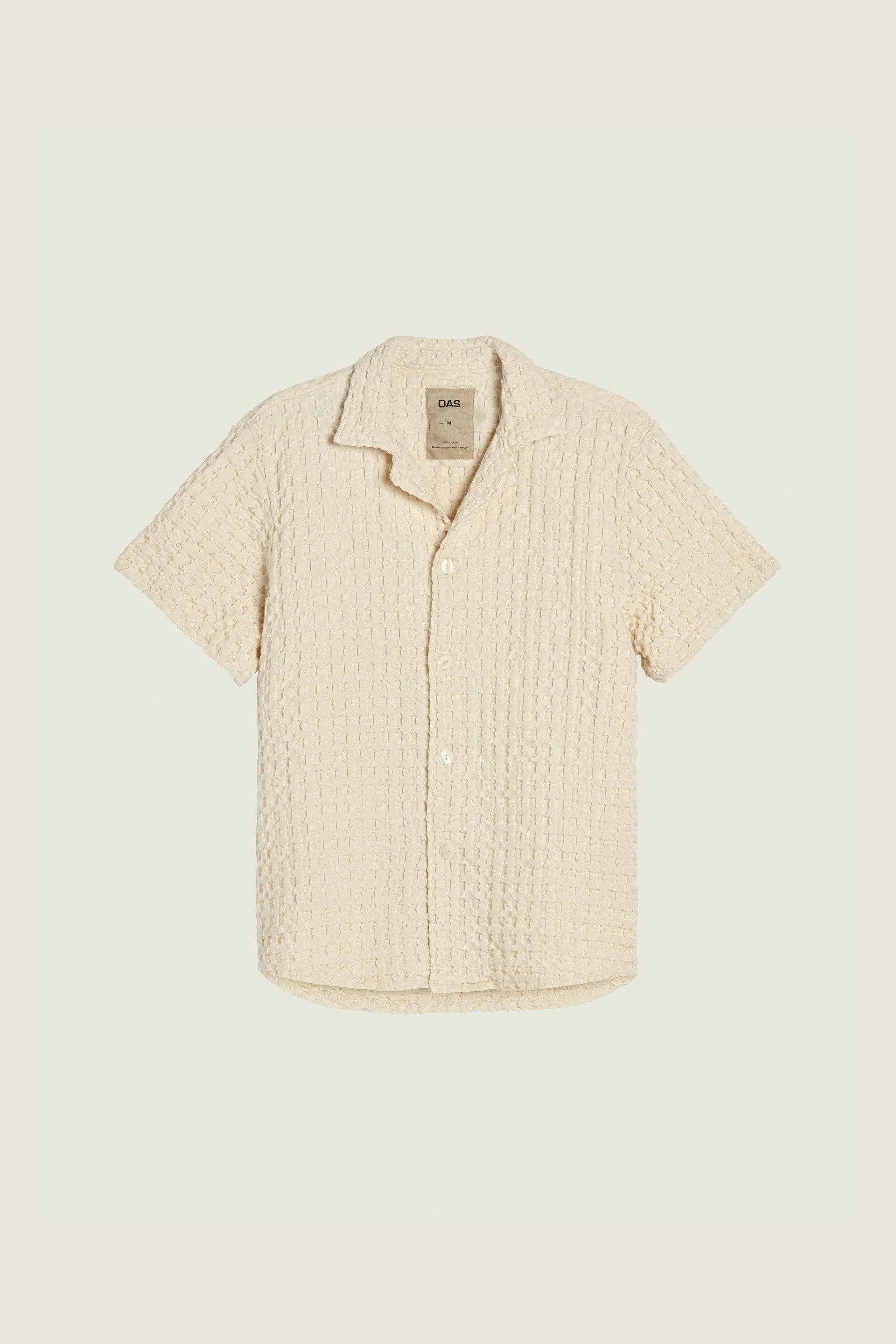 Ecru Cuba Waffle Shirt - Image 3