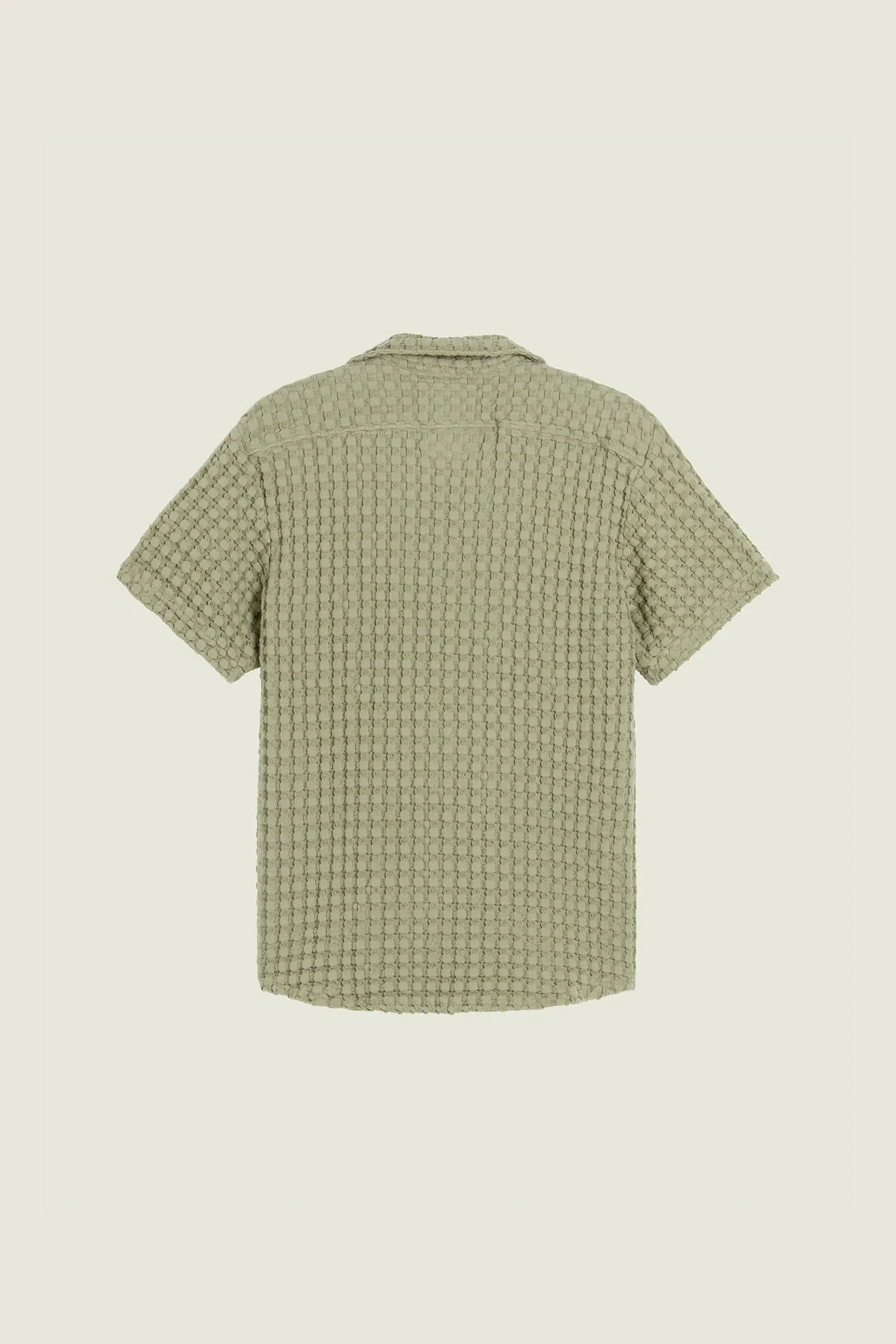 Dusty Green Cuba Waffle Shirt - Image 3