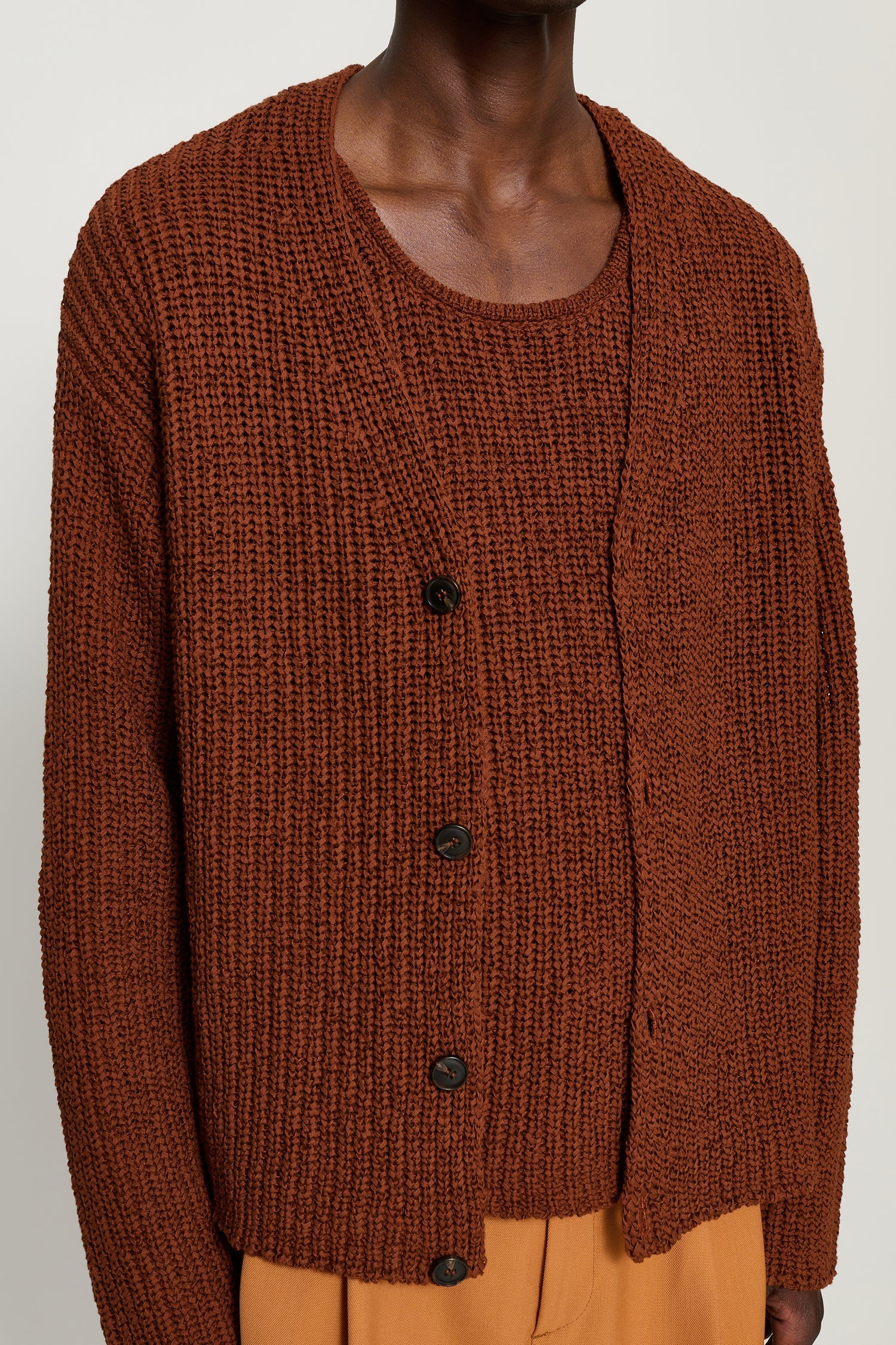 Eldar Tape Knit Cardigan (Final Sale) - Image 2