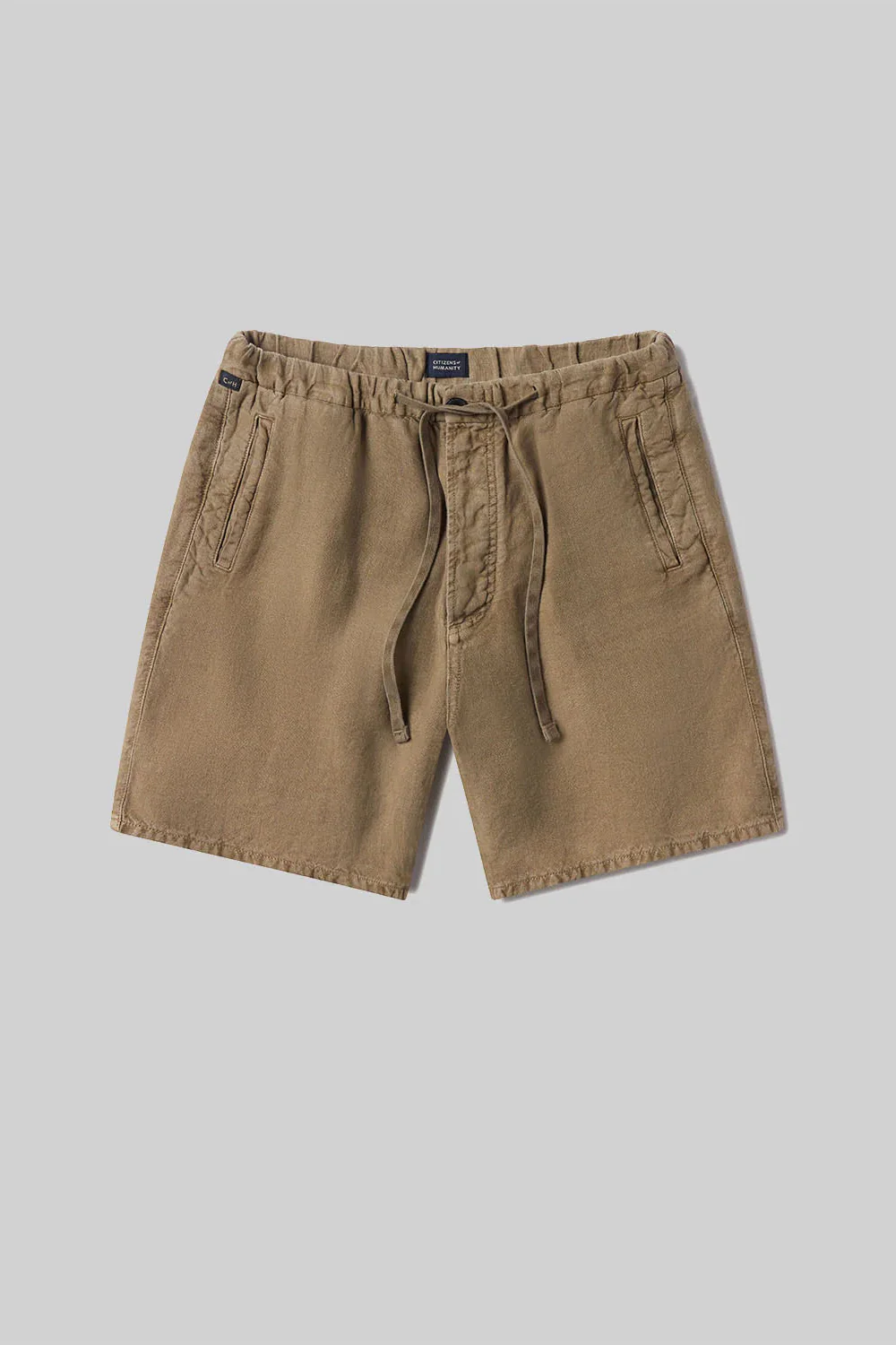 Drawstring Deck Short Dark Khaki