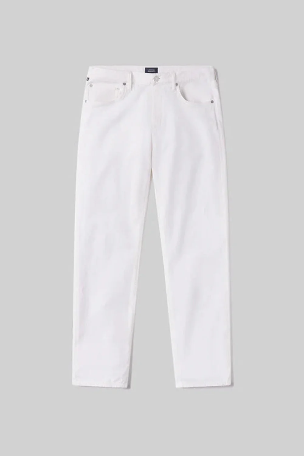 Elijah Relaxed Straight Linen White