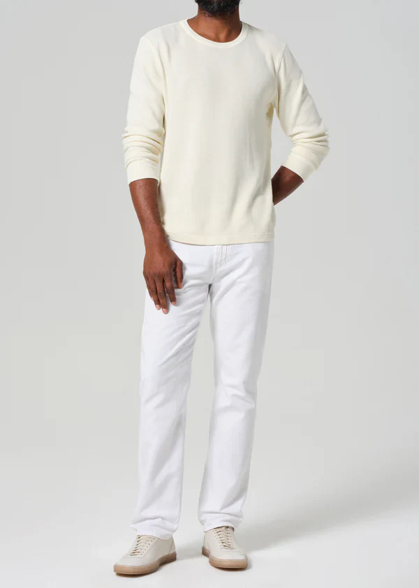 Elijah Relaxed Straight Linen White - Image 2
