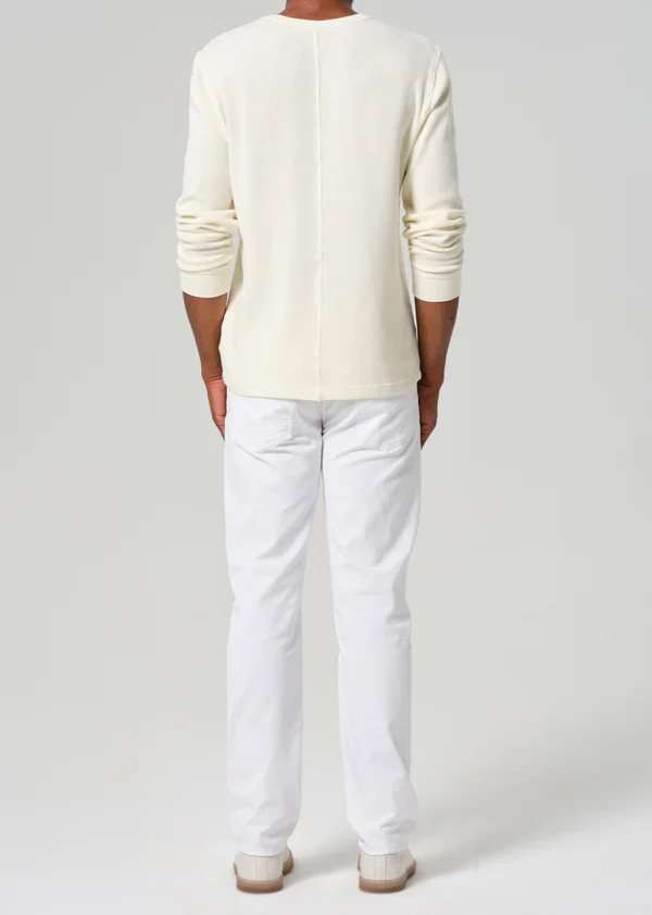 Elijah Relaxed Straight Linen White - Image 4