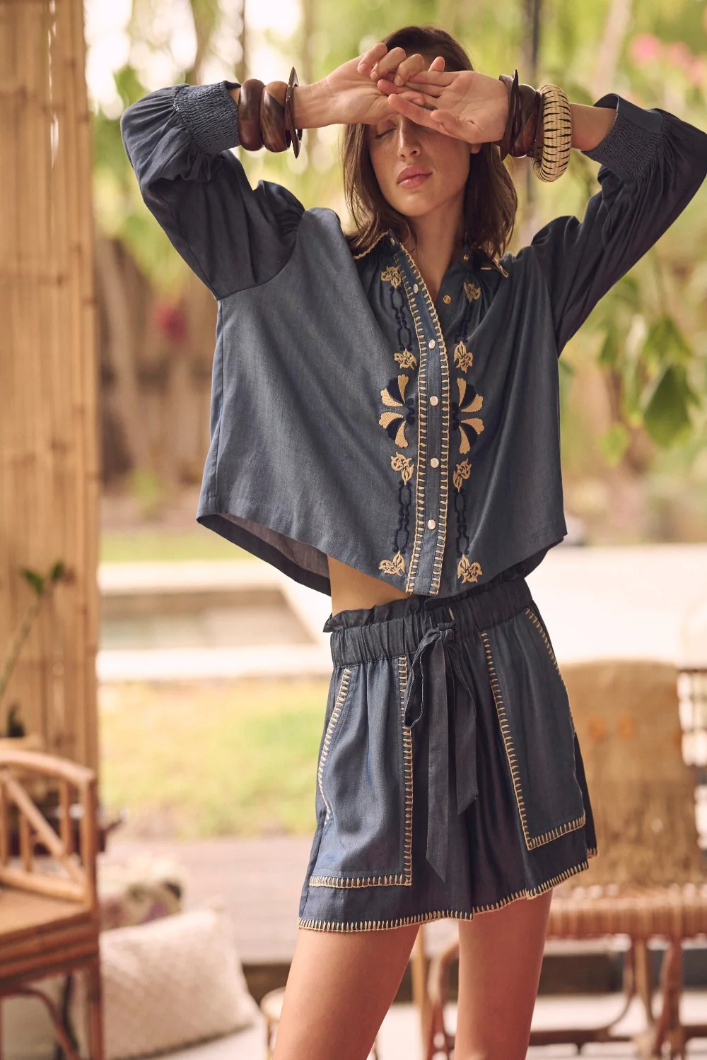 Elisa Shirt Light-Dark blue