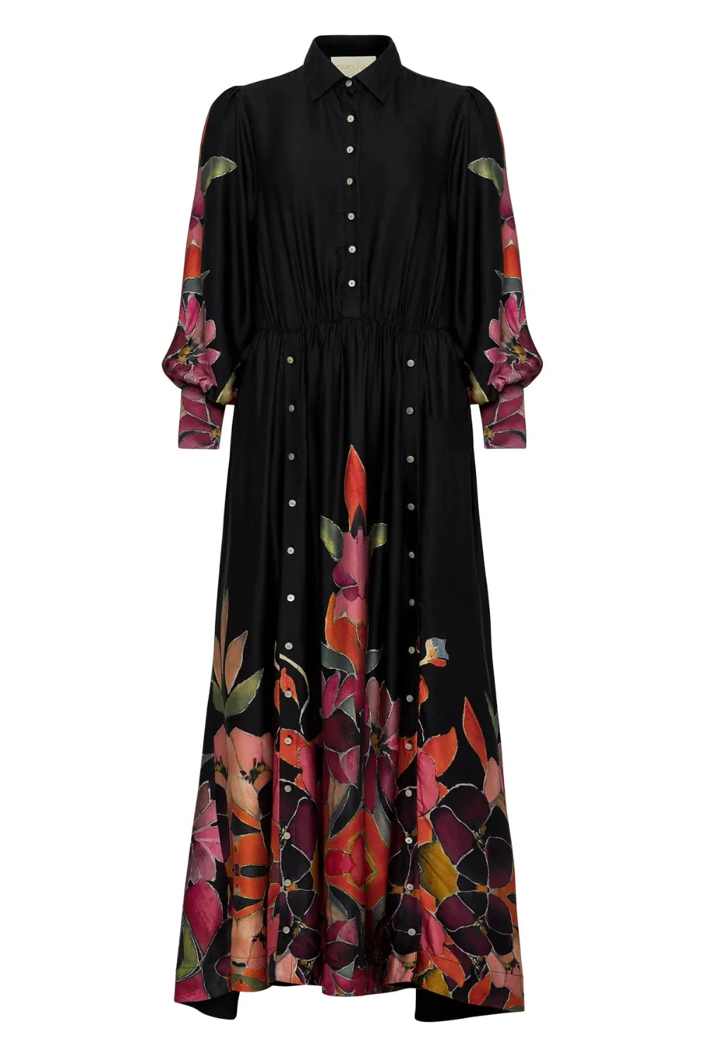 Eliseta Dress Black  Floral (Final Sale)