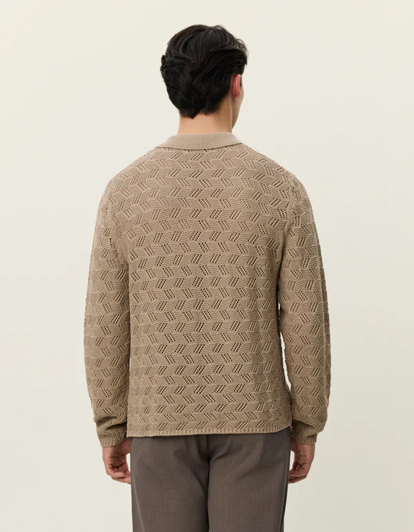 Eloi Knit Shirt Dark Sand - Image 3