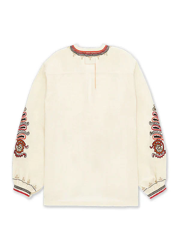 Embroidered Blouse Off White (Final Sale) - Image 4