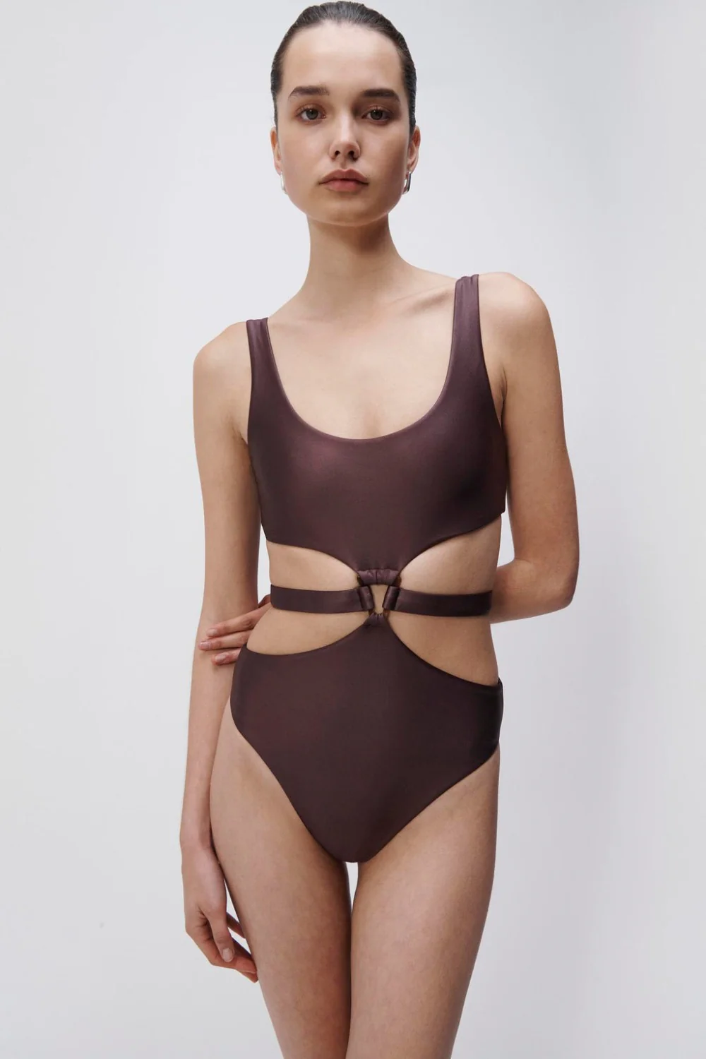 Emelia Satin Swim One Piece (Final Sale)