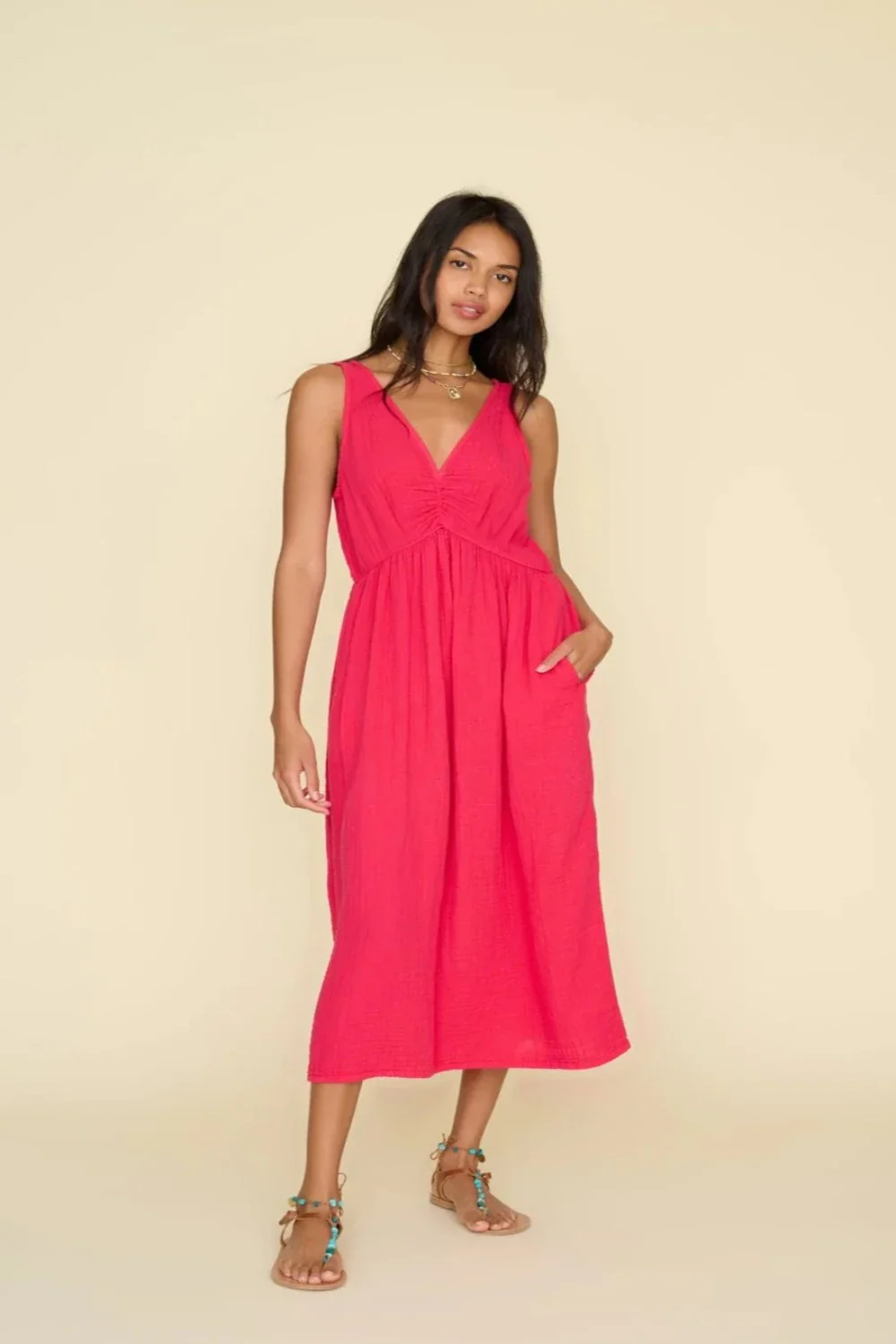Faedra Dress Fuchsia (Final Sale)